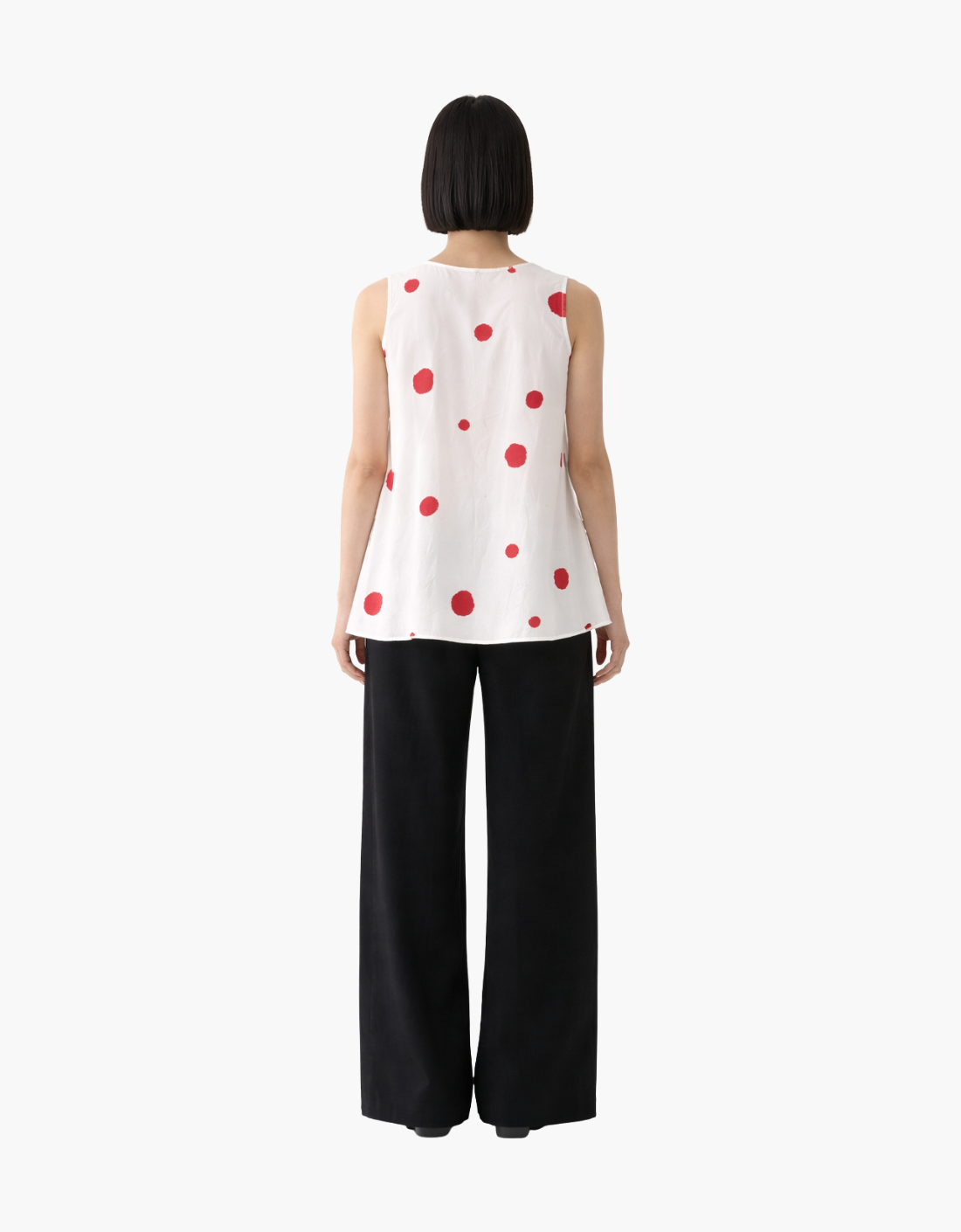 Blusa manga corta con puntos