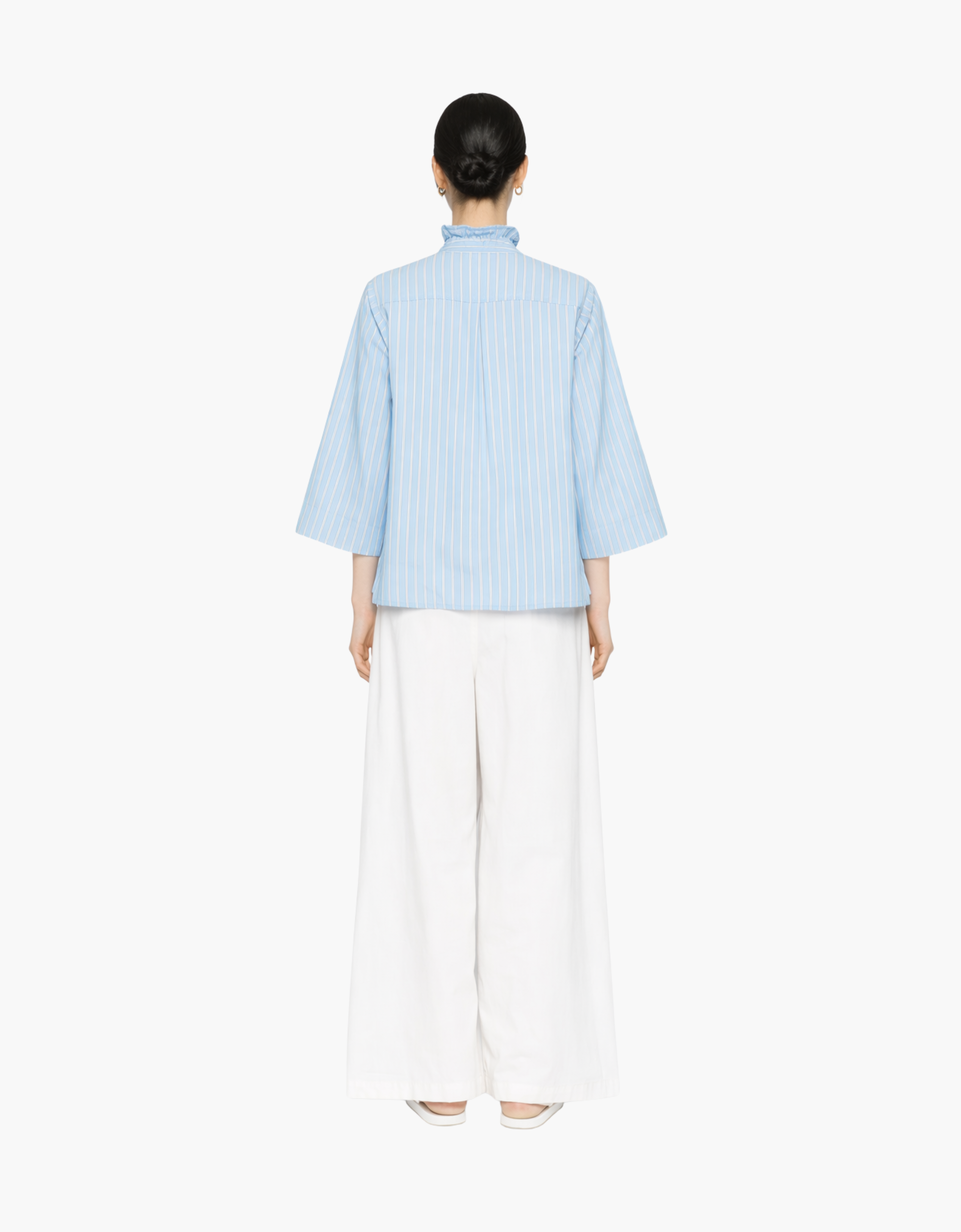 Camisa boxy popelín rayas "Oxford"