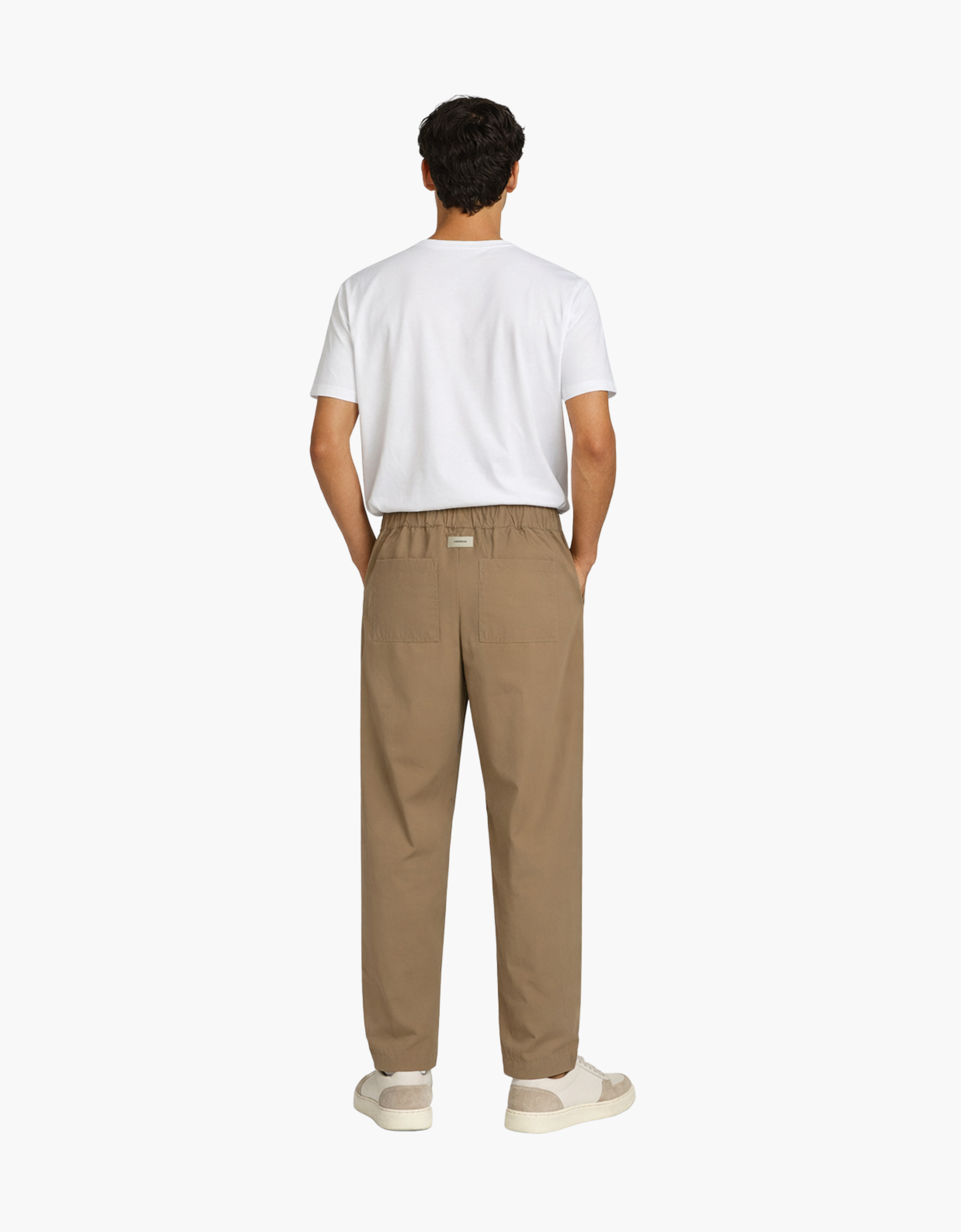 Pantalon de popelina pinzas