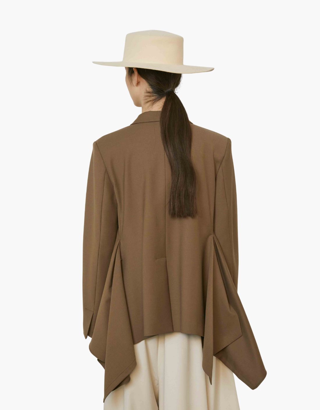 Americana con drapeado "Olivine"