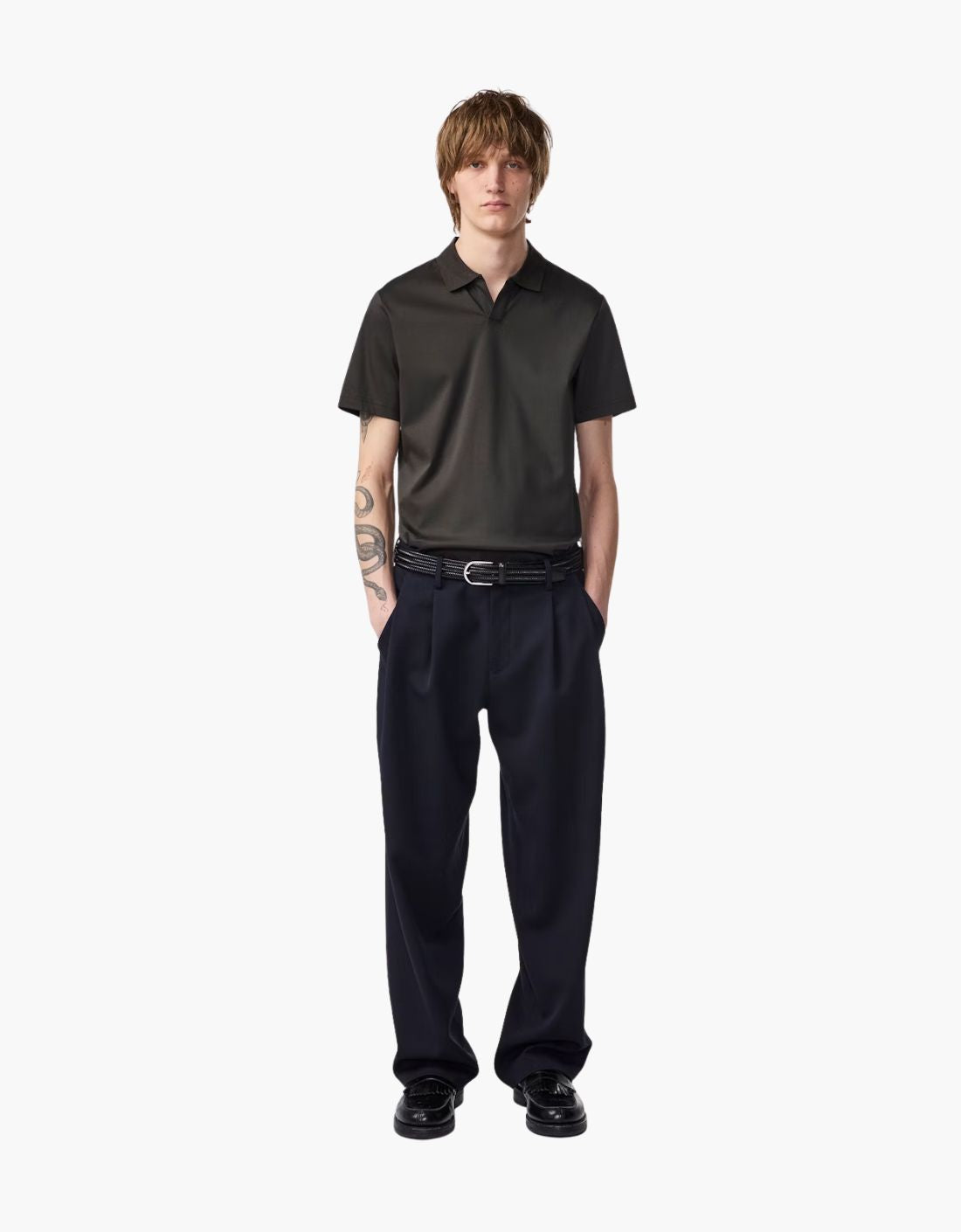 Polo cuello abierto "Paul SS"