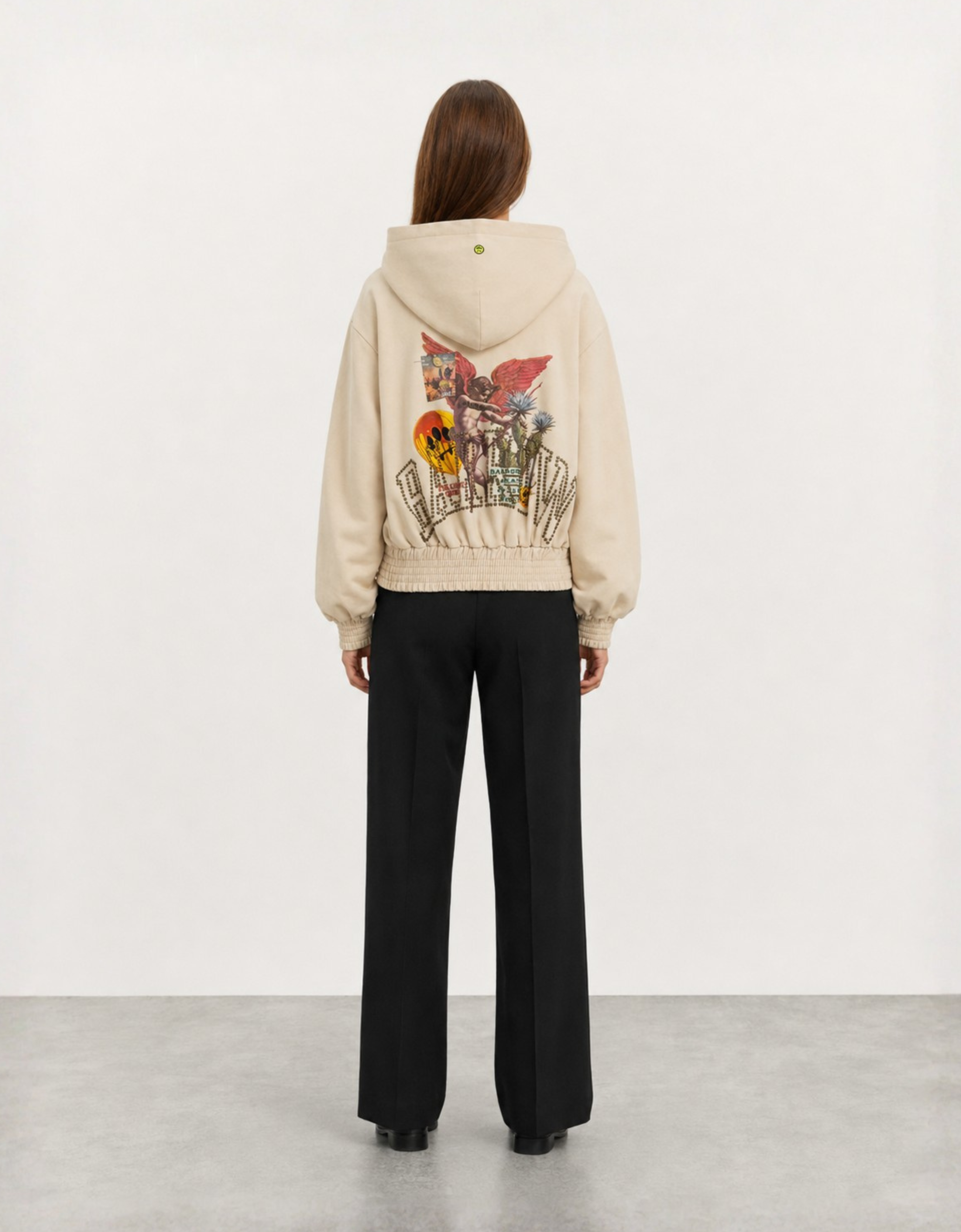 Sudadera zipper "Angel cactus"