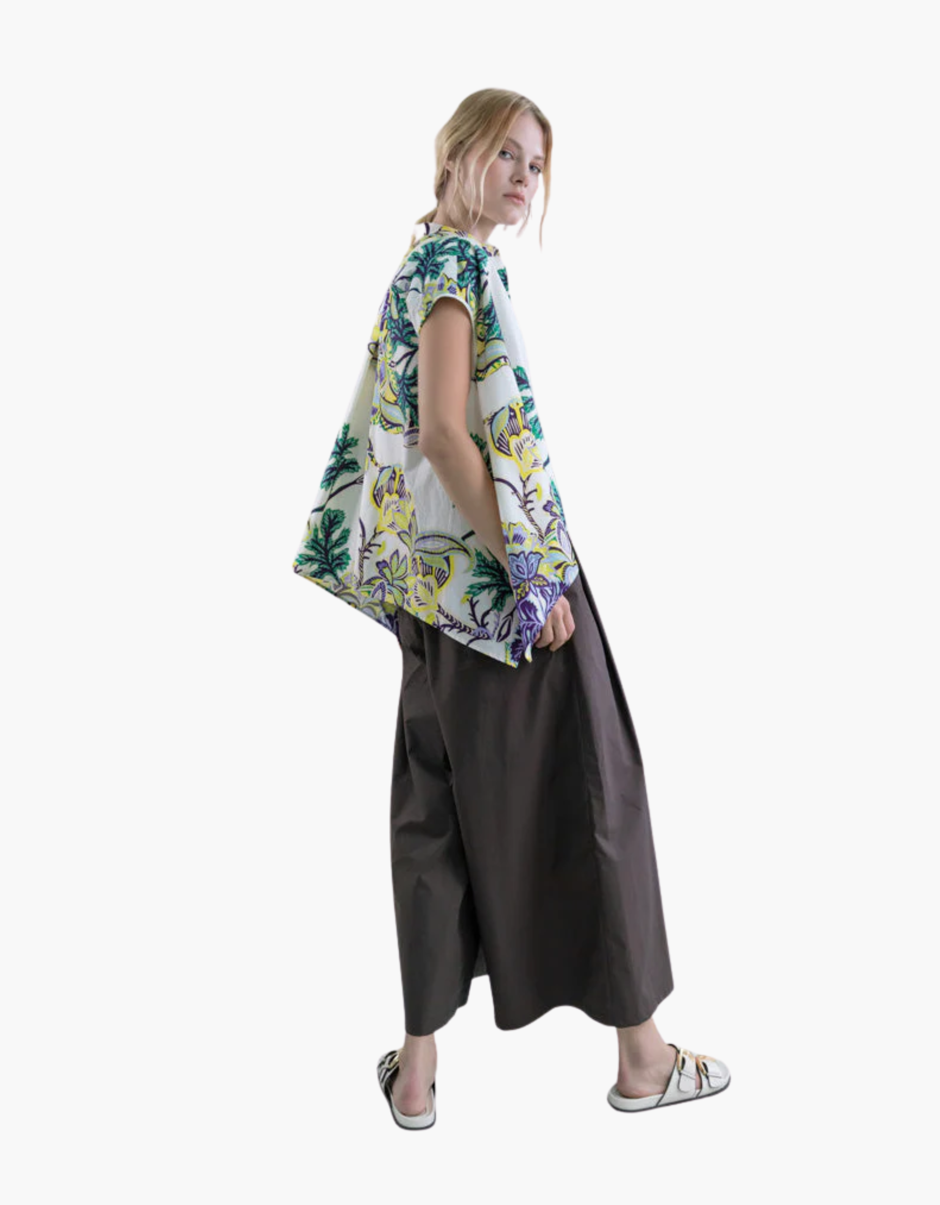 Falda pantalón popelín