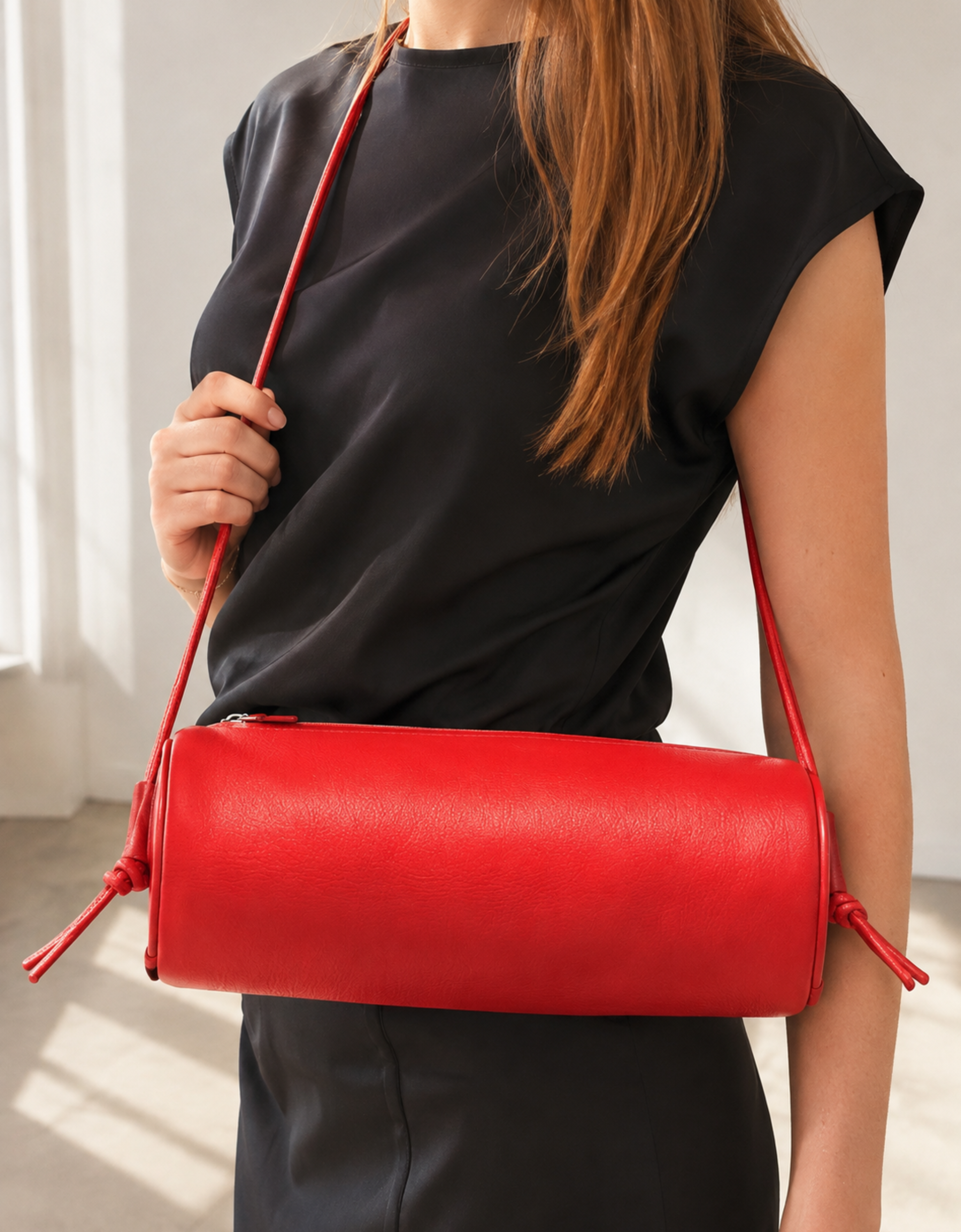 Bolso tubular piel "Alma la grande"