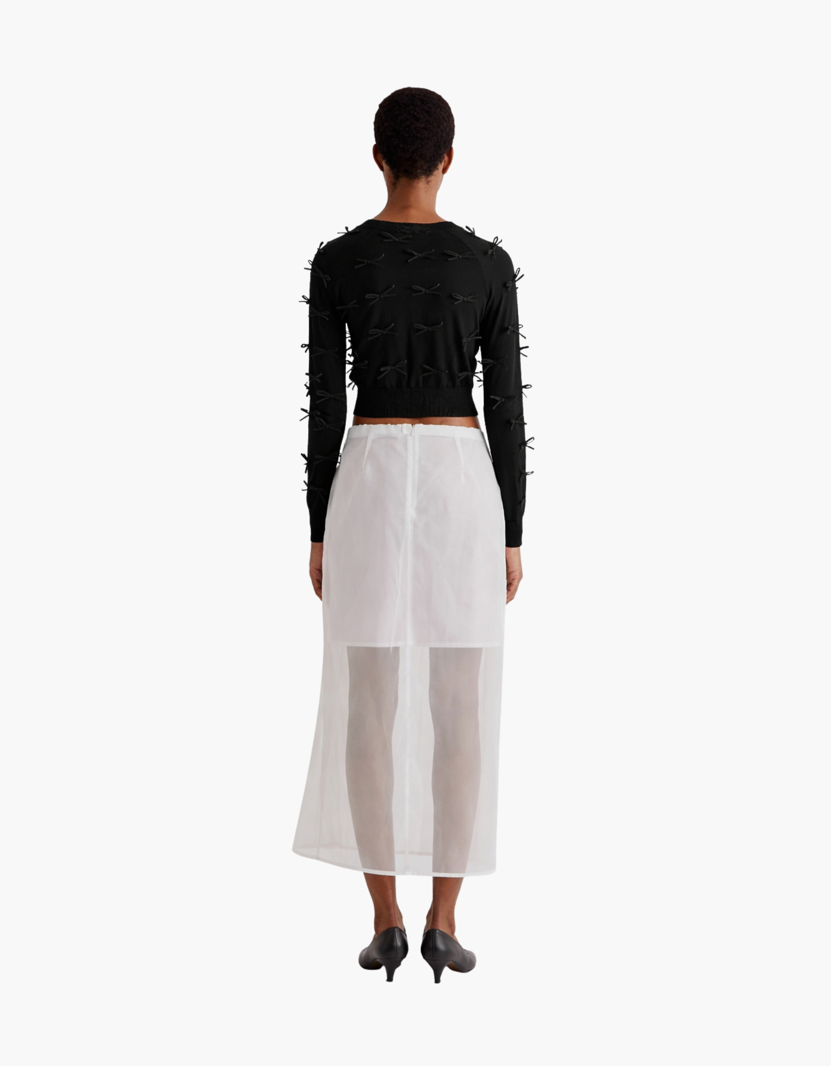 Chaqueta lazos cardigan