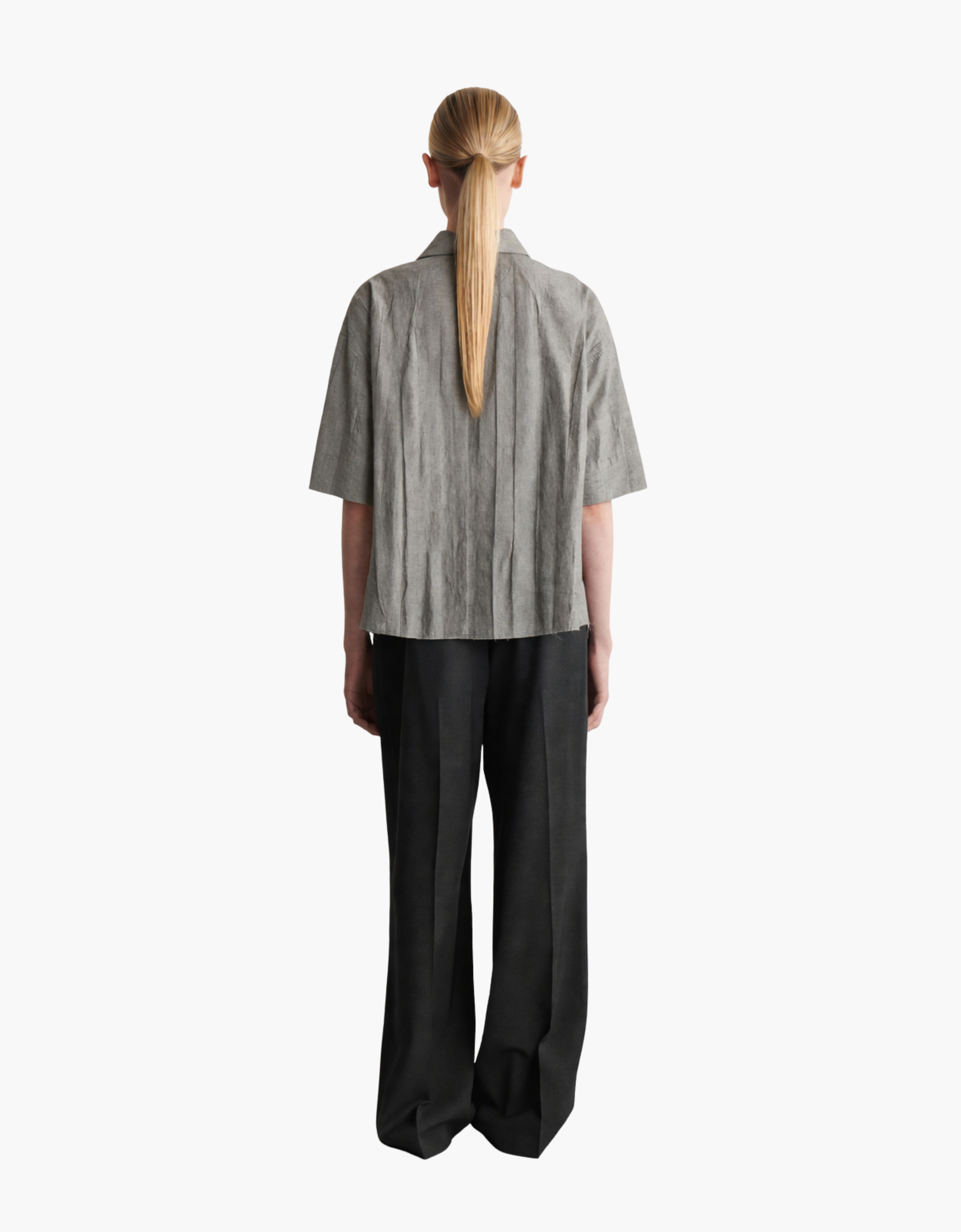 Camisa amplia textura "Haneul"