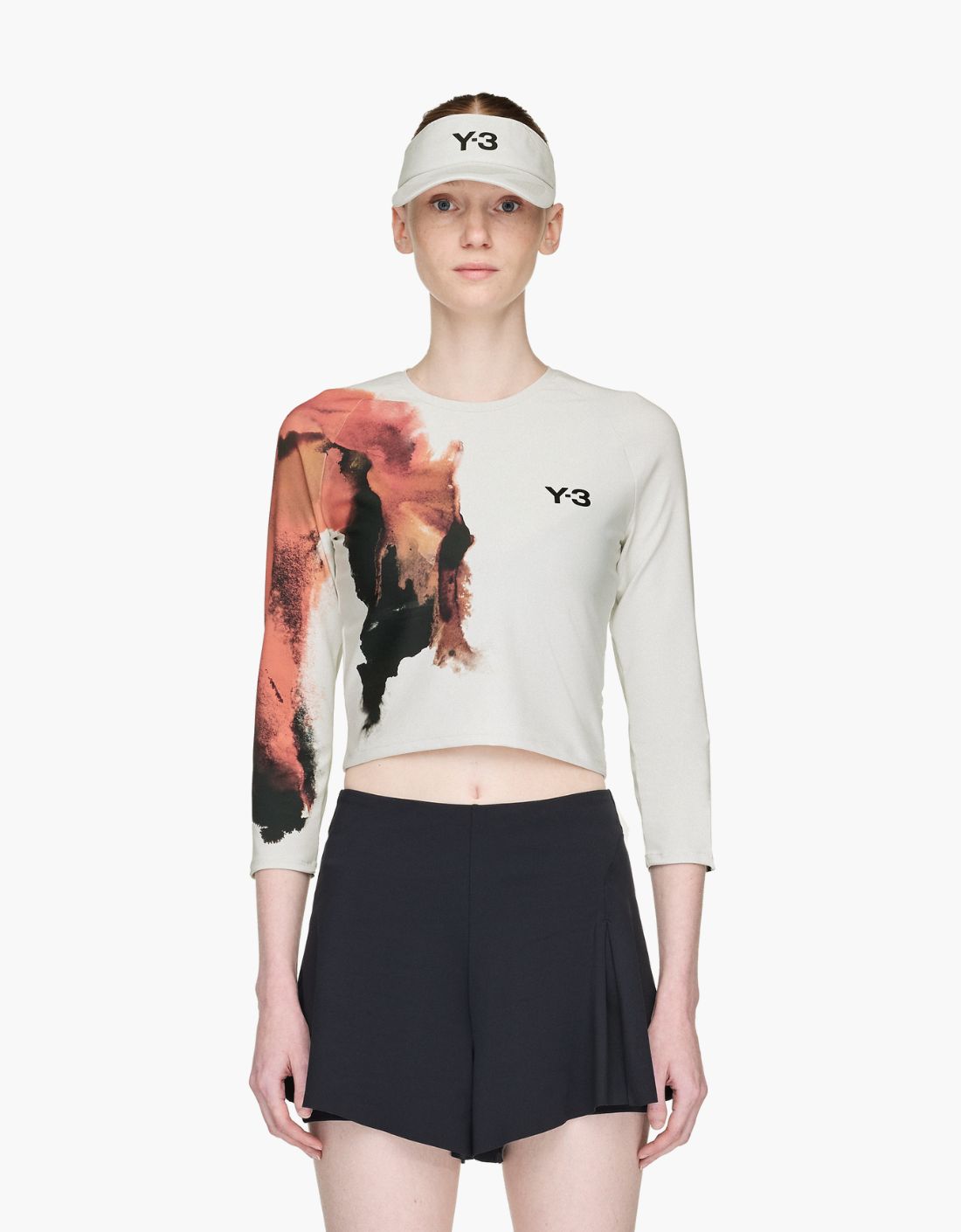 Camiseta crop "Ambar Orbgry" Y-3
