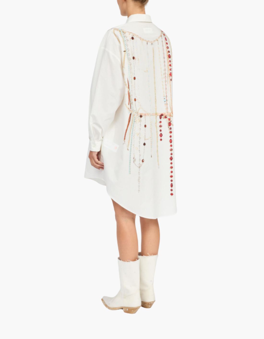 Vestido camisero print "Jewelry" - MM6