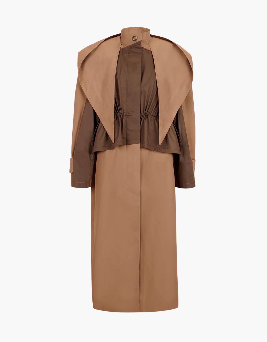 Chaqueta trench con capucha