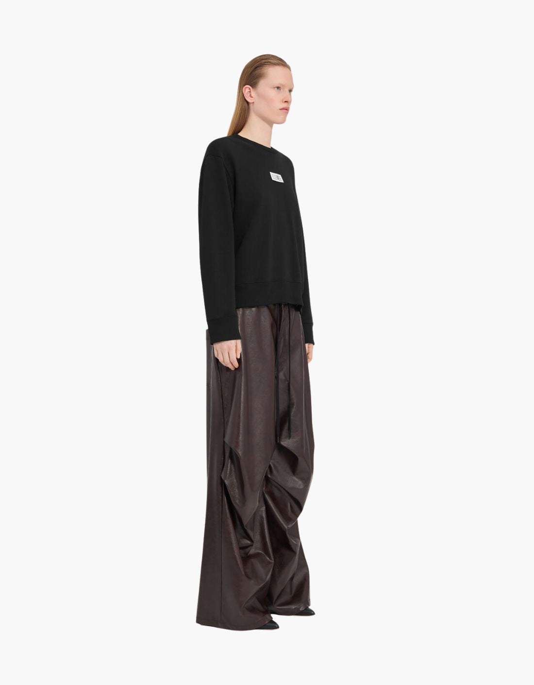 Relaxed fit cotton sweatshirt "Relaxed" - MM6