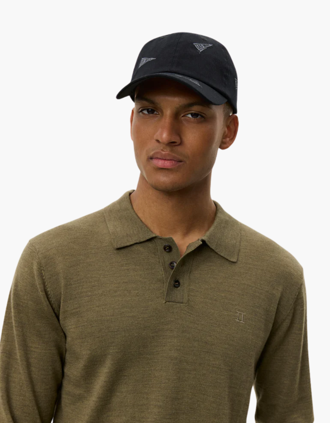 Long-sleeved polo shirt "Greyson" Green