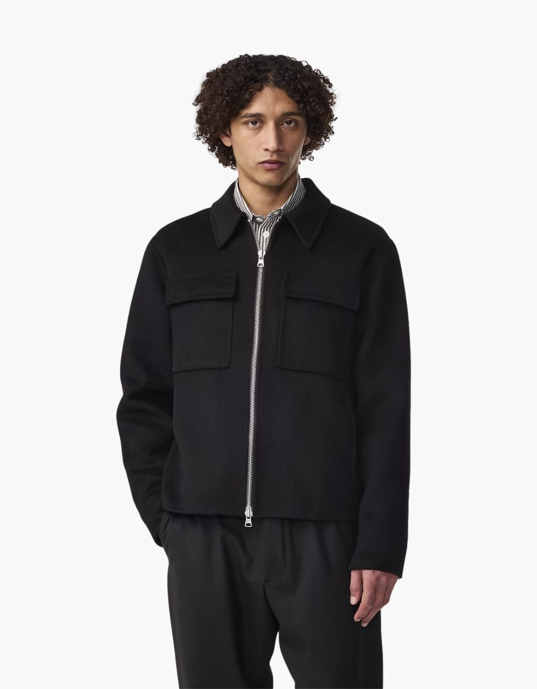 Chaqueta corta en lana "Alban"