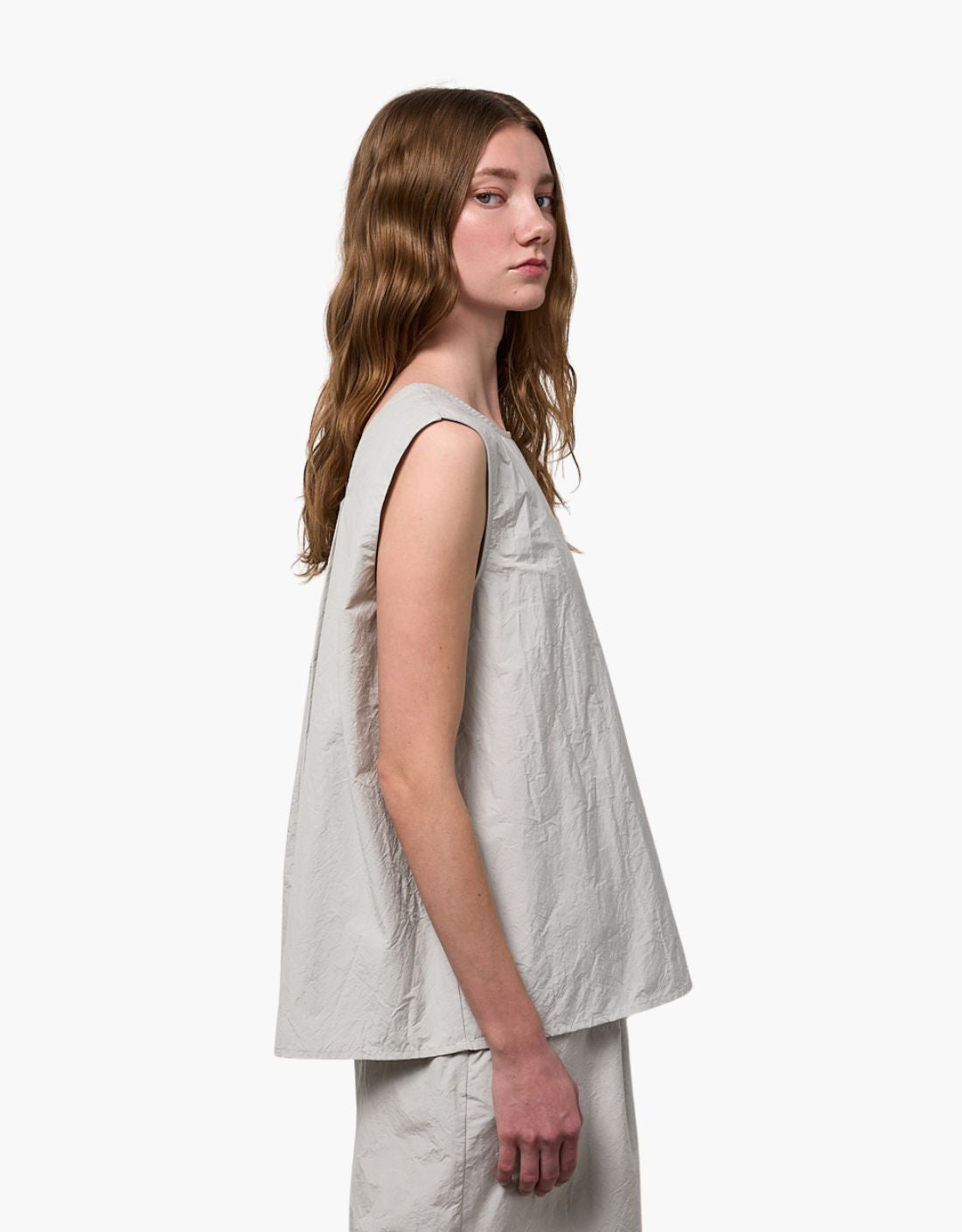 Top pliegue interior "Taffeta Shell"