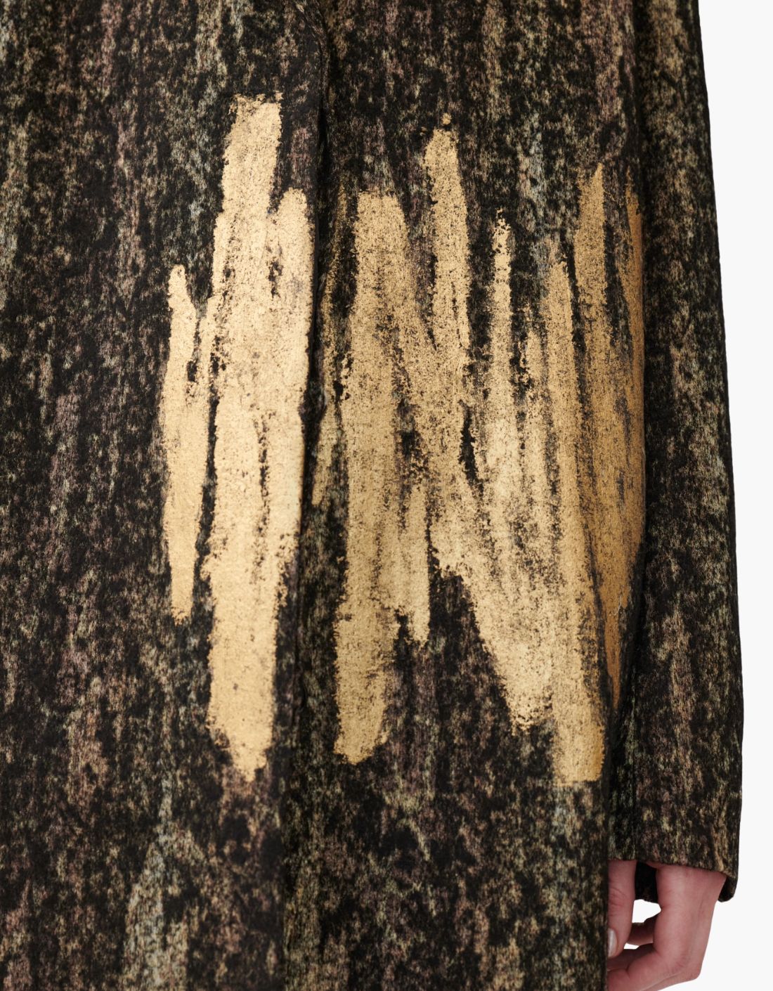 Abrigo clásico jacquard pintado a mano "Glori1"