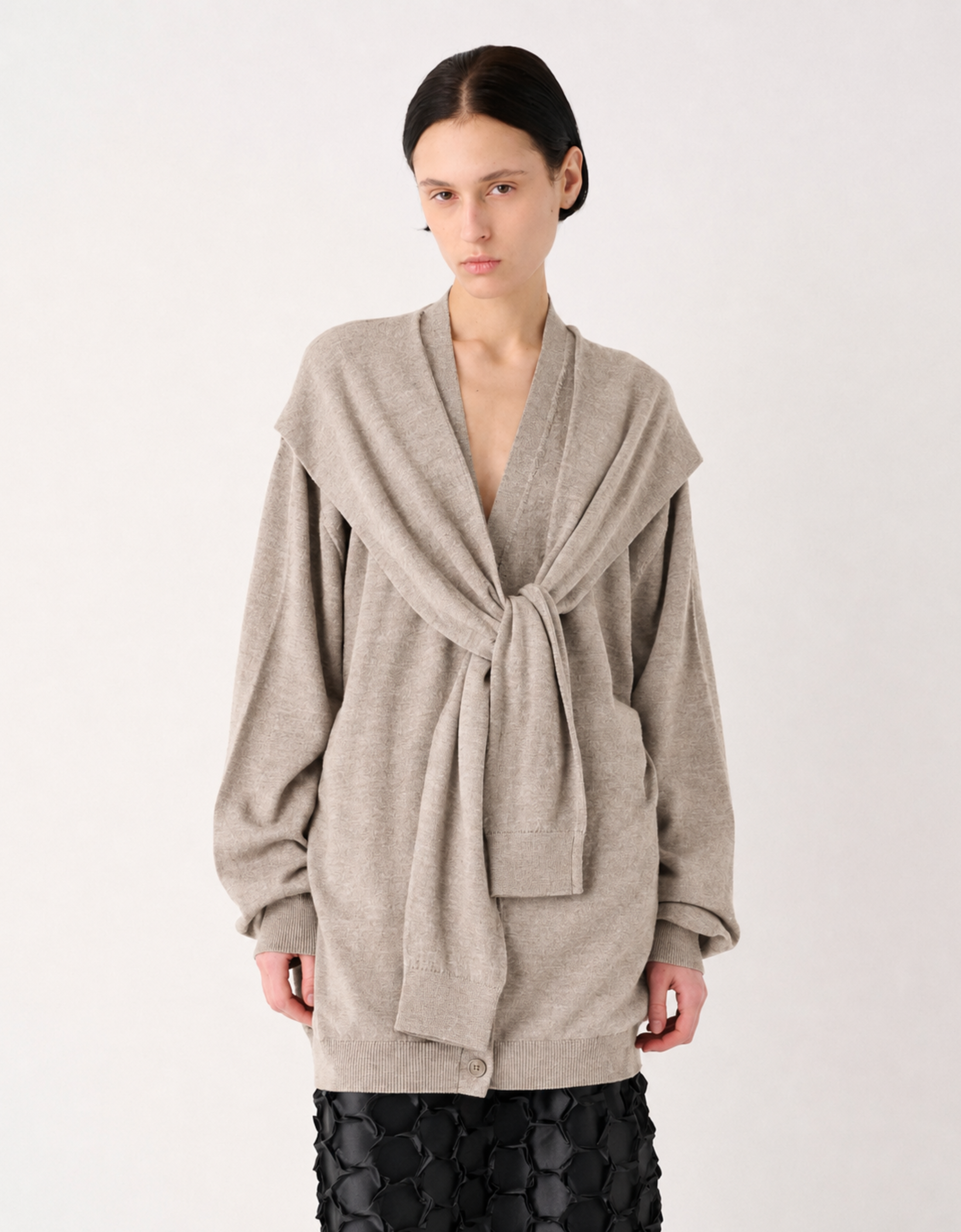 Cardigan con mangas "Piedra"