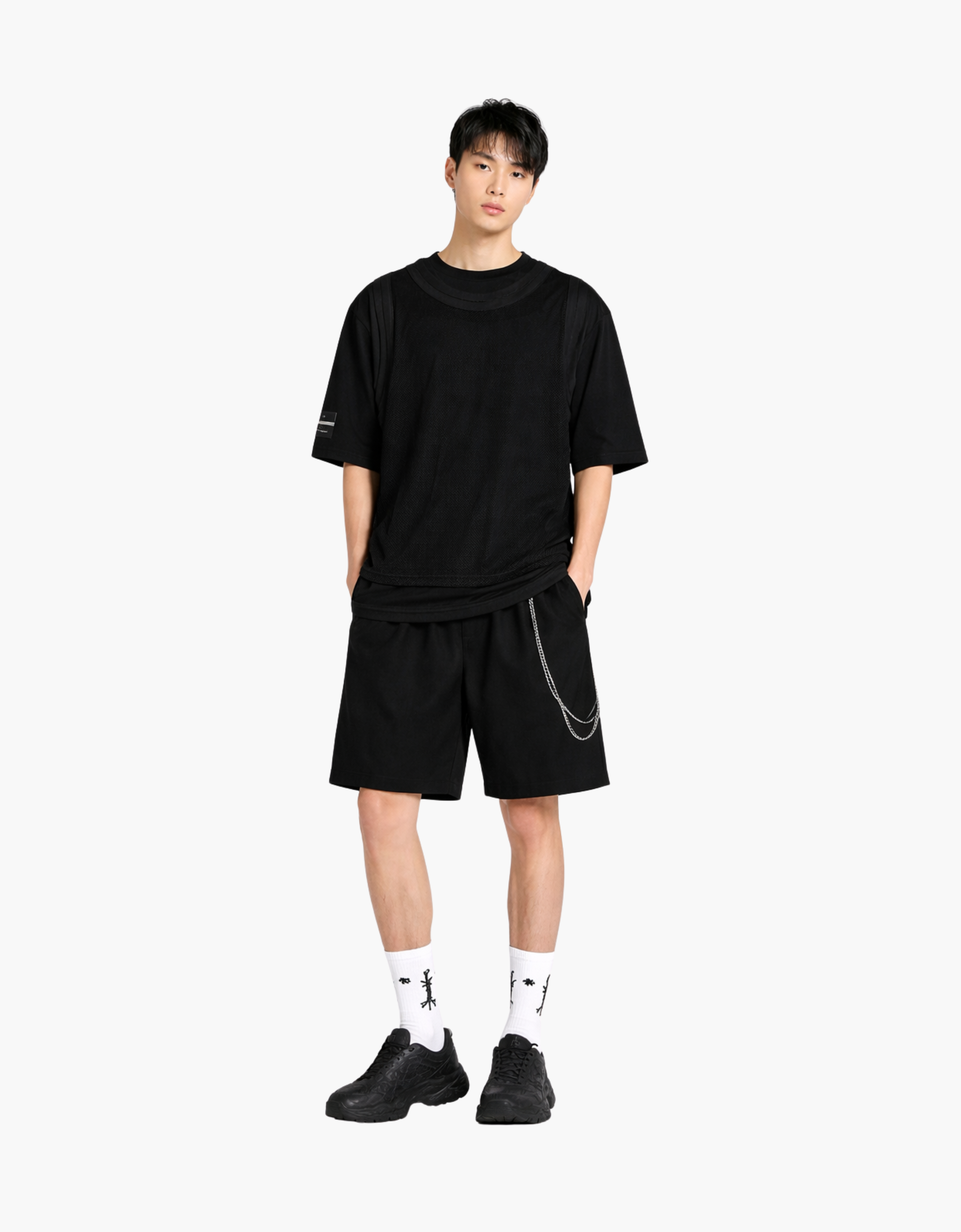 Camiseta de manga corta "Tee Net layered"