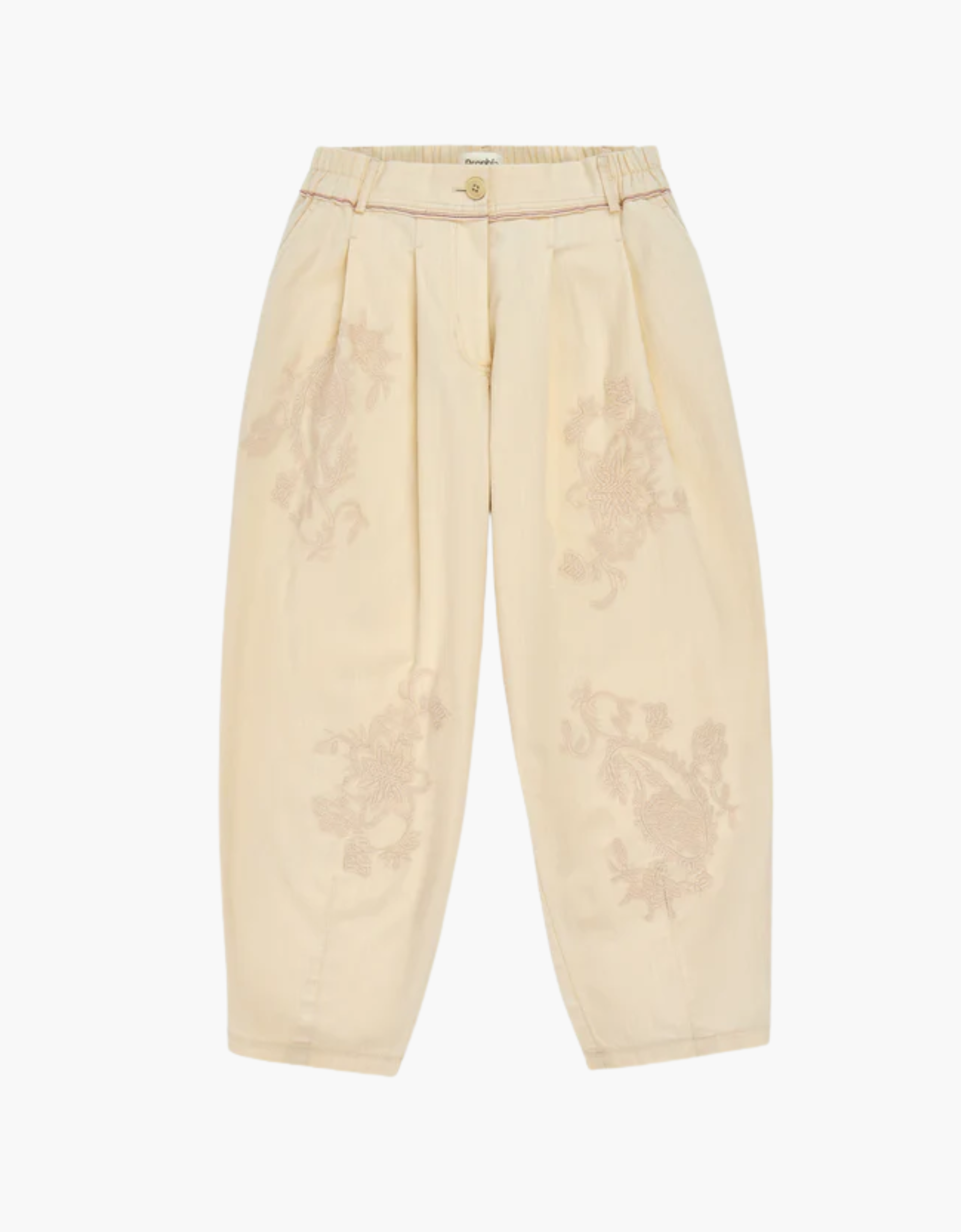Pantalón tejido bordado