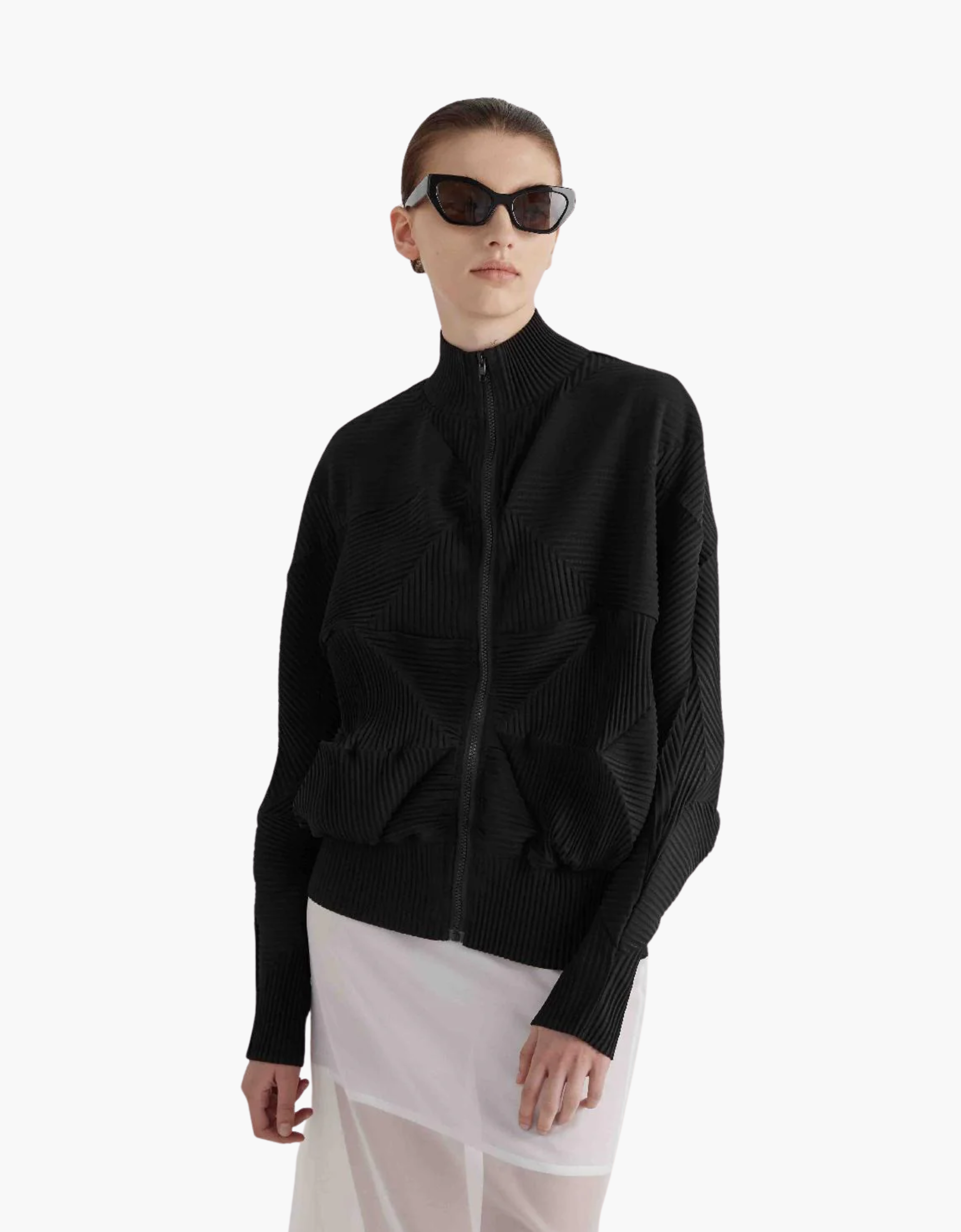 Chaqueta plisados