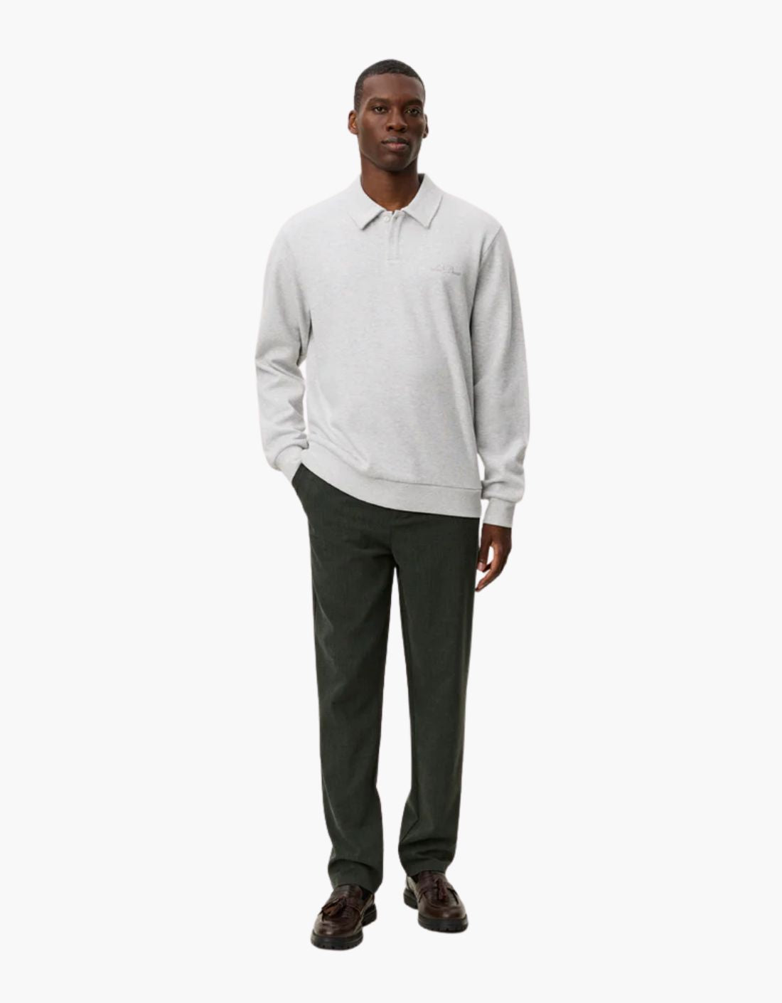 Jersey de felpa "Ben Polo" - Gris