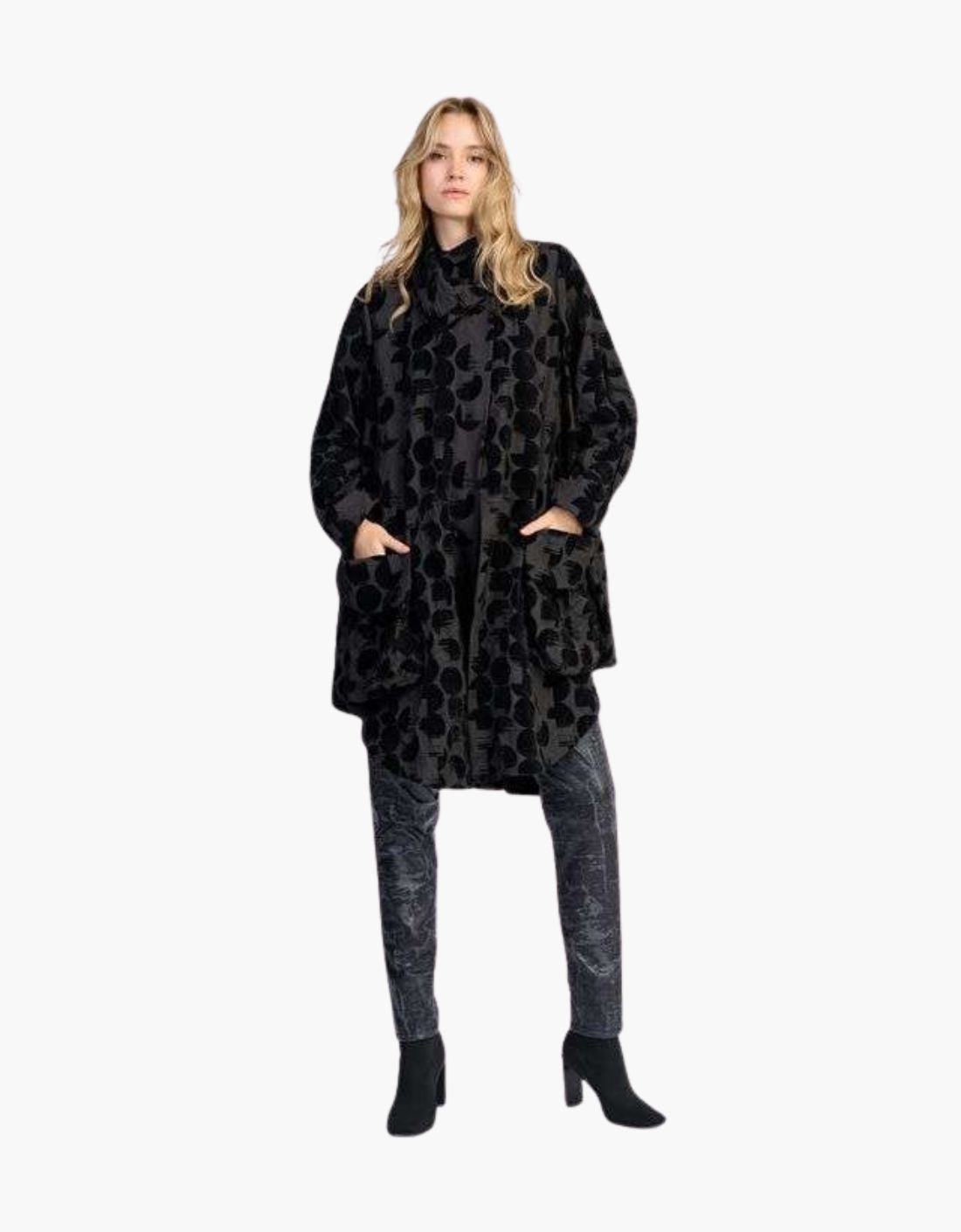 Chaqueta circulos de terciopelo "Crescent"