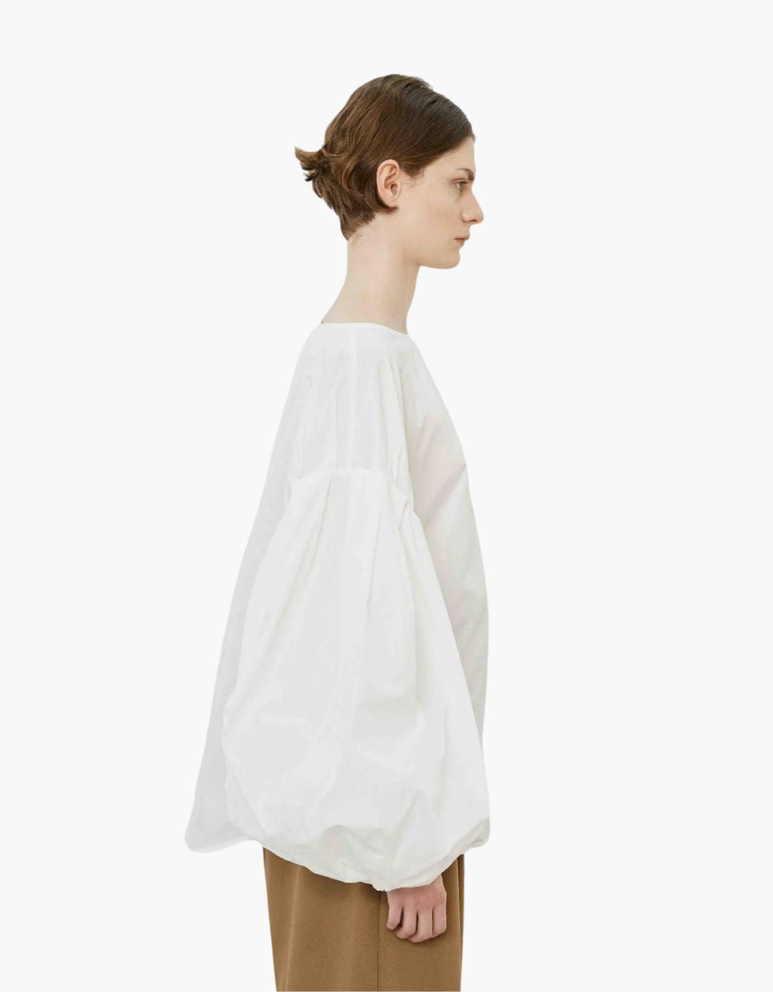 Blusa taffeta abullonado "Goccia"