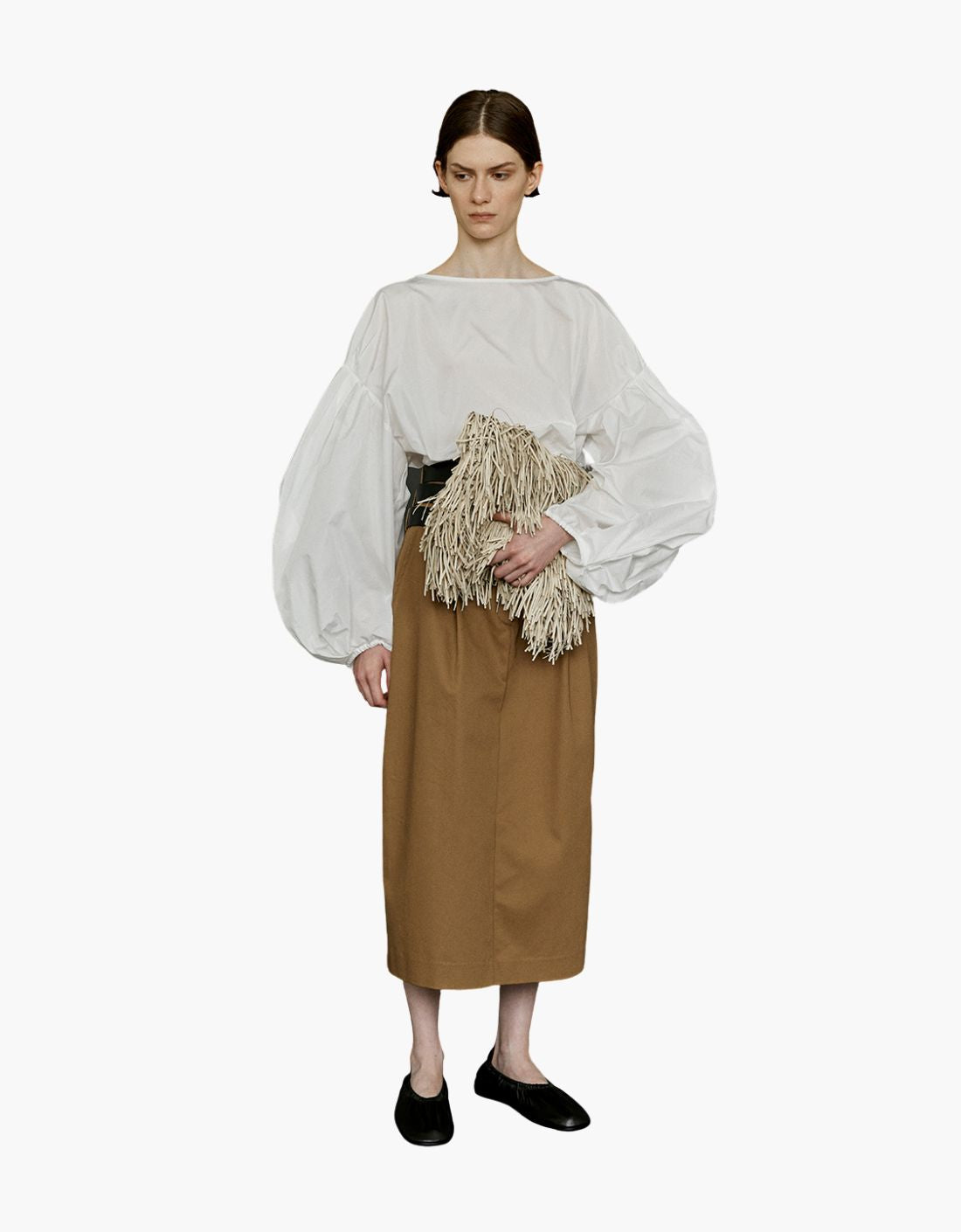 Blusa taffeta abullonado "Goccia"