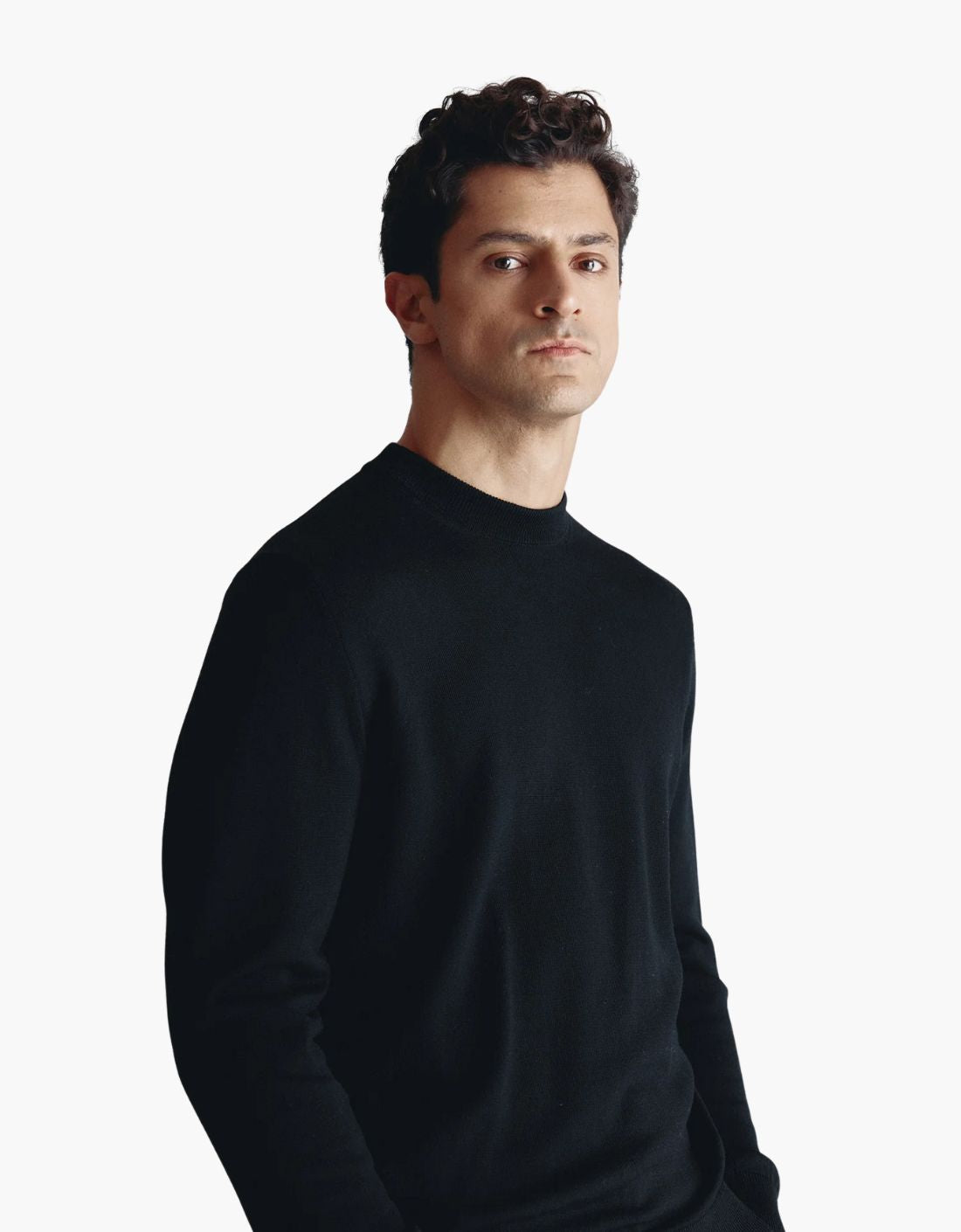Jersey merino "CREWNECK"