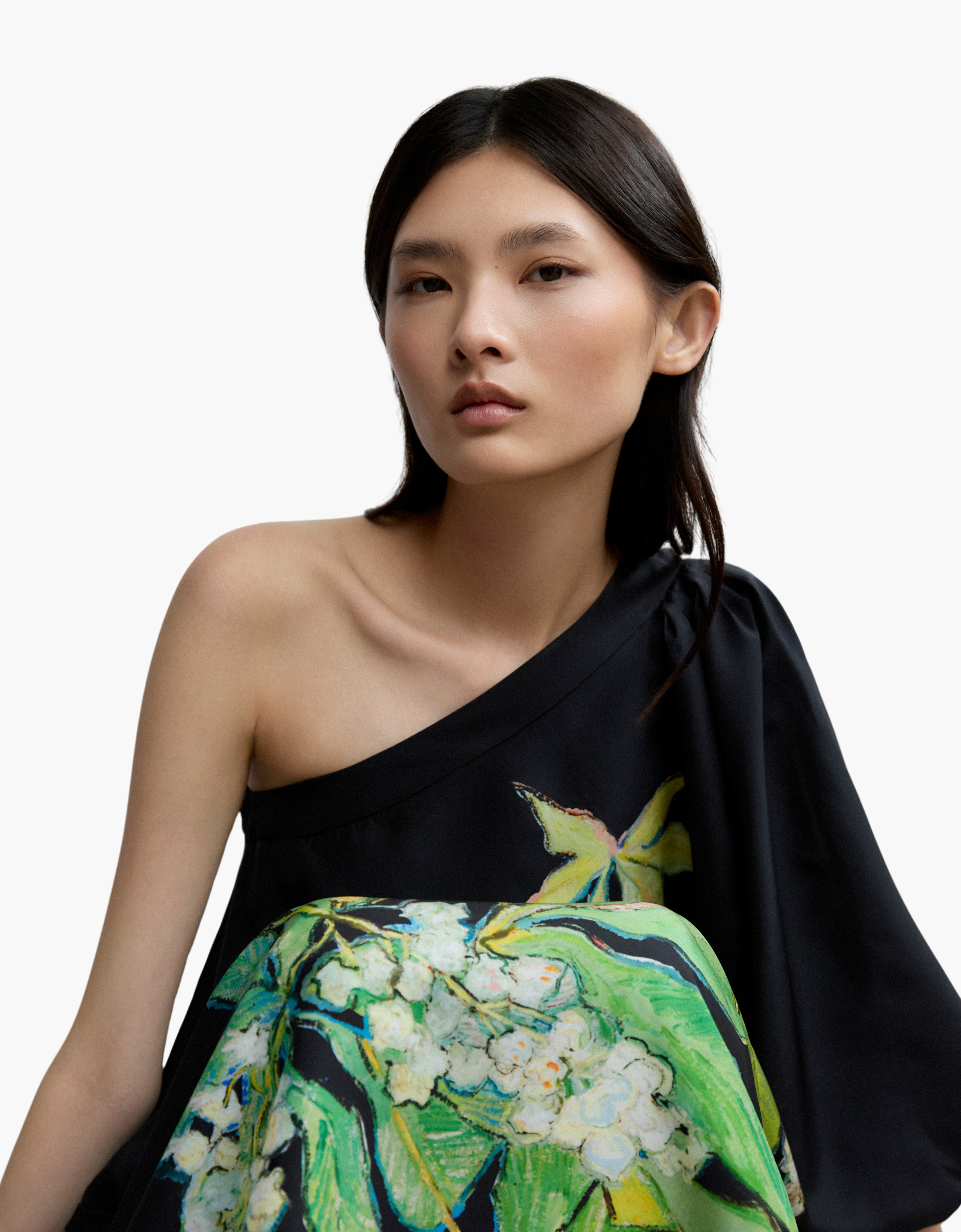 Vestido asimétrico "Botanical"