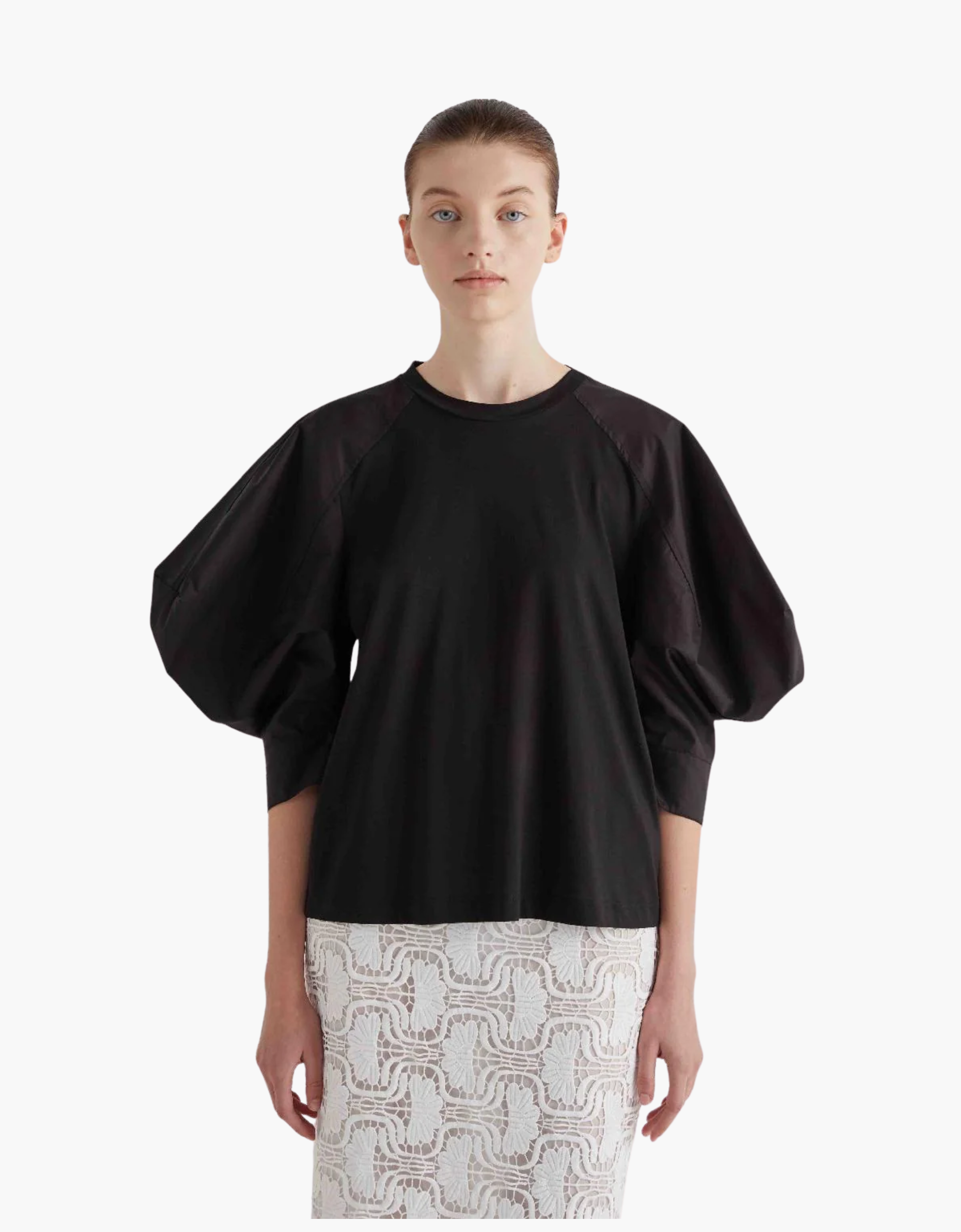 Camiseta mangas abullonadas