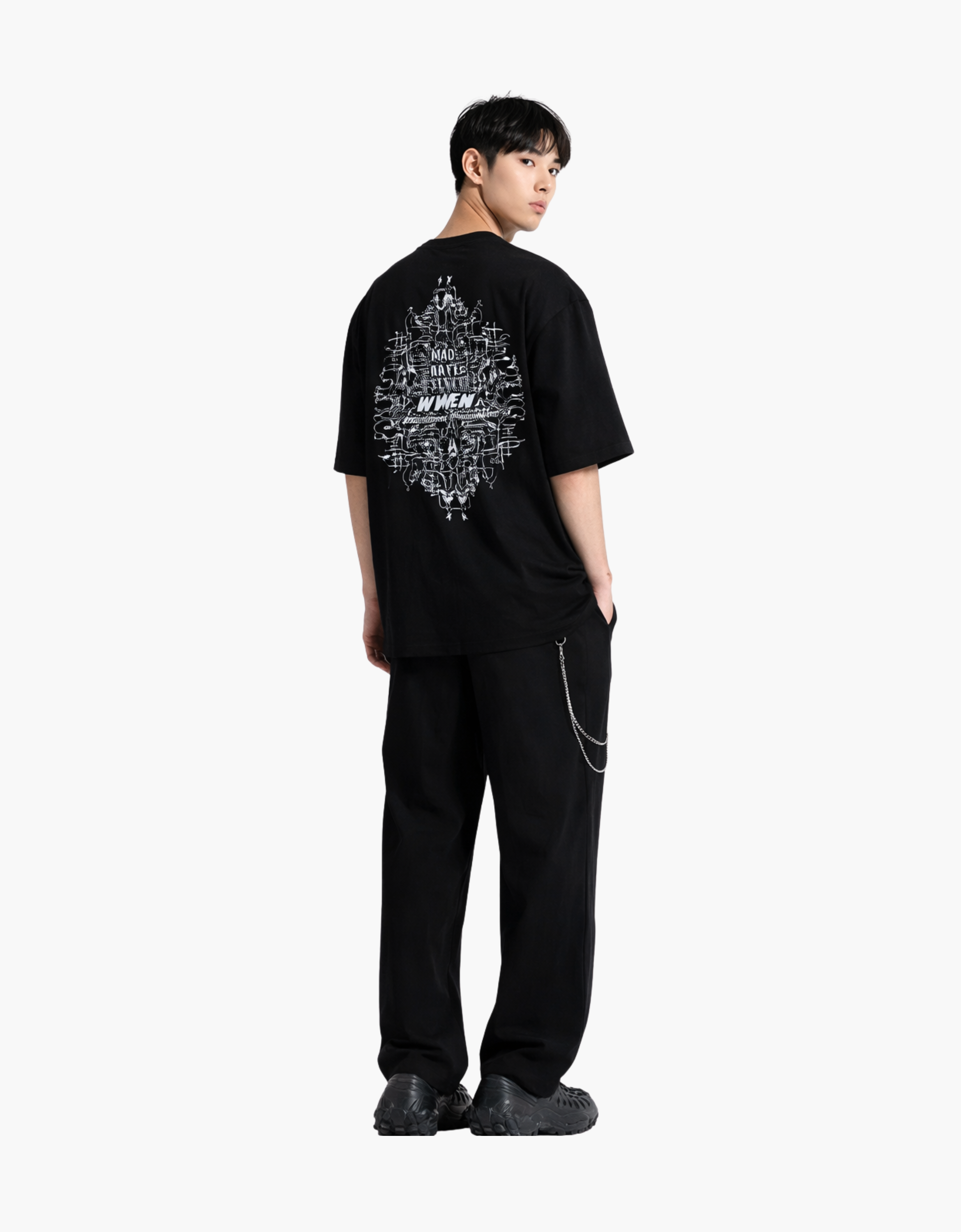 Camiseta de manga corta "Faces Print"