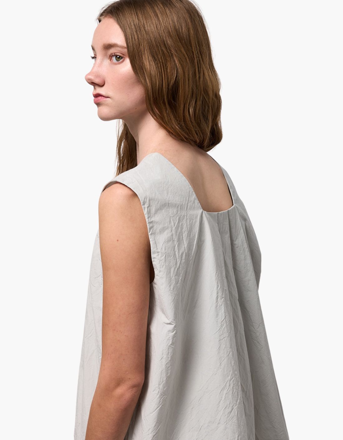 Top pliegue interior "Taffeta Shell"