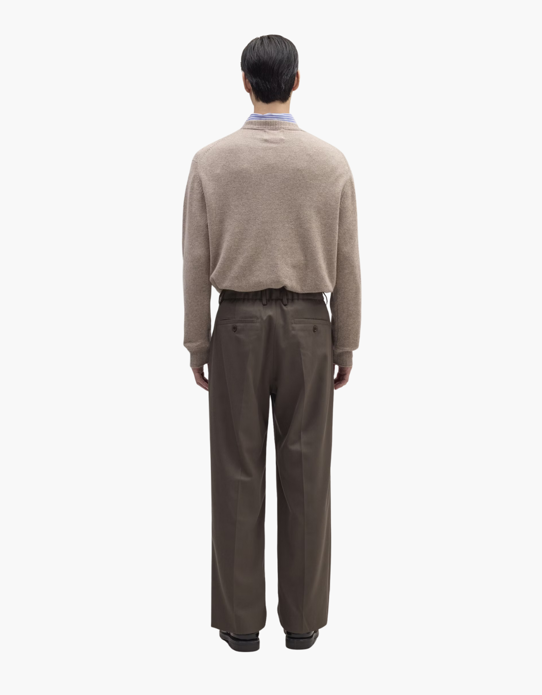 Pantalón relaxed fit lana "Kay"