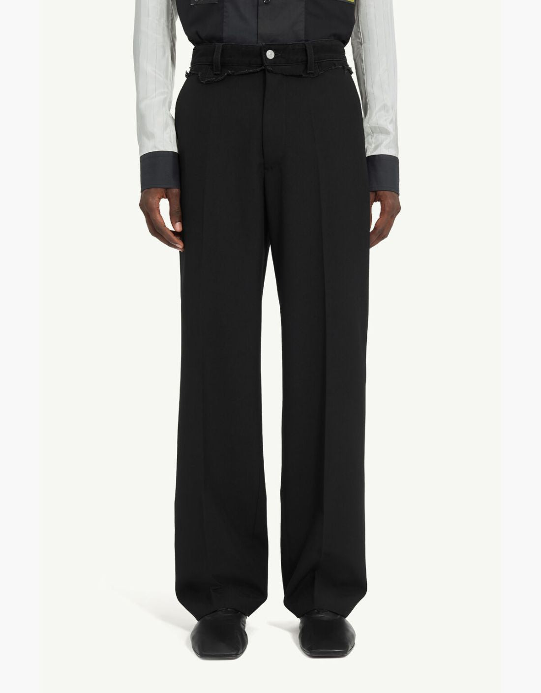 Pantalón de lana con cintura sustituida - MM6