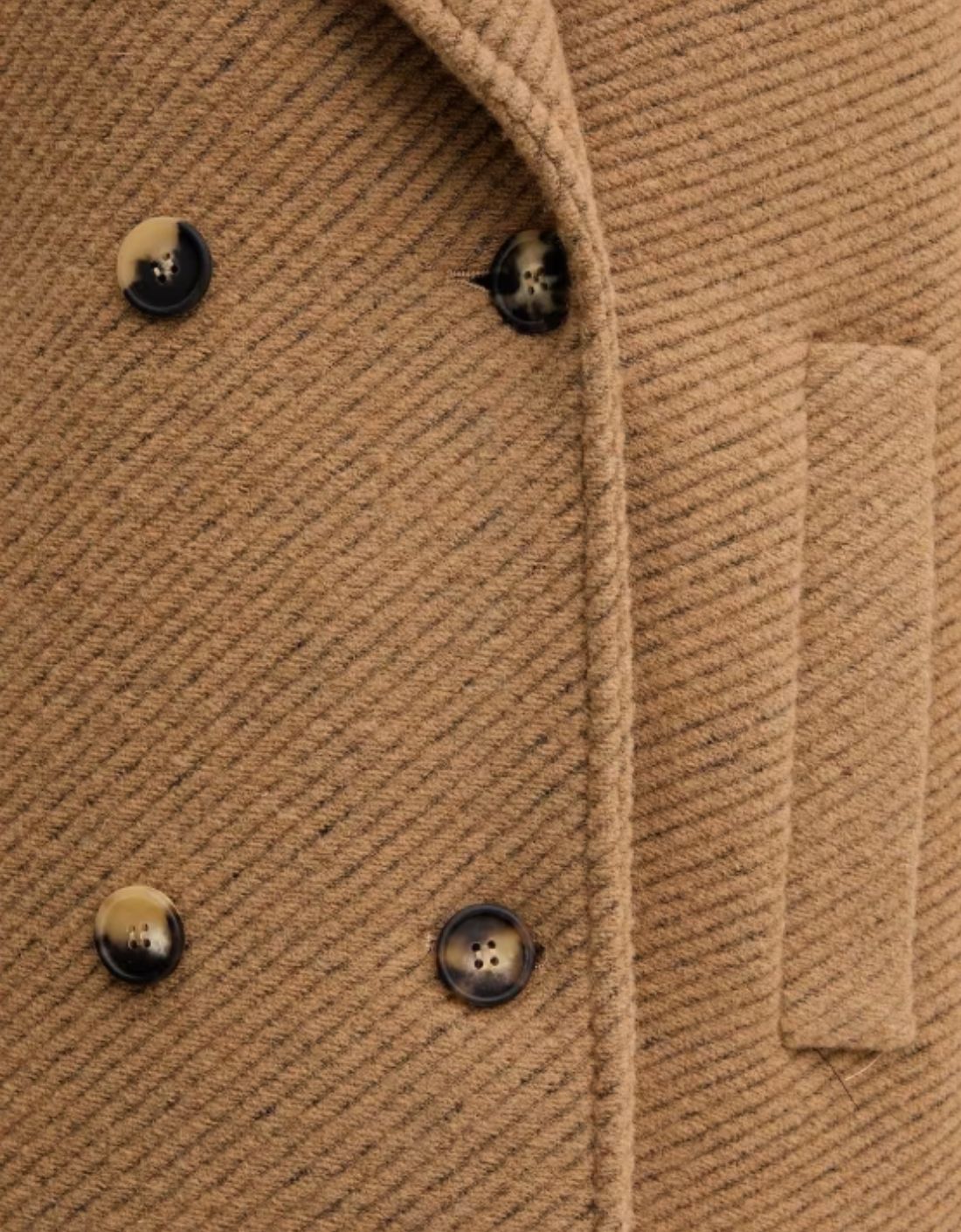 Manteau en laine « Obliqua »