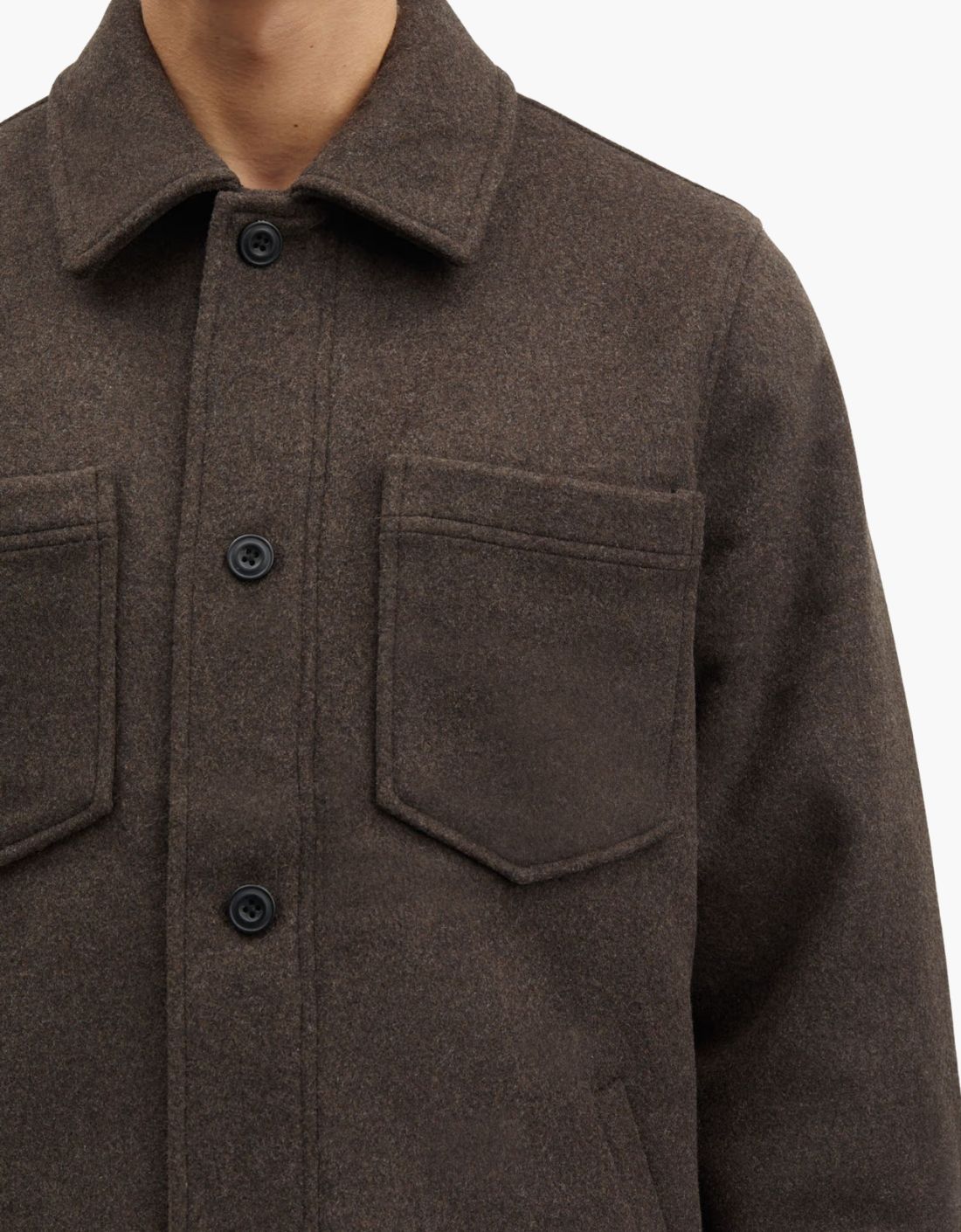 "Pally" wool overshirt jacket