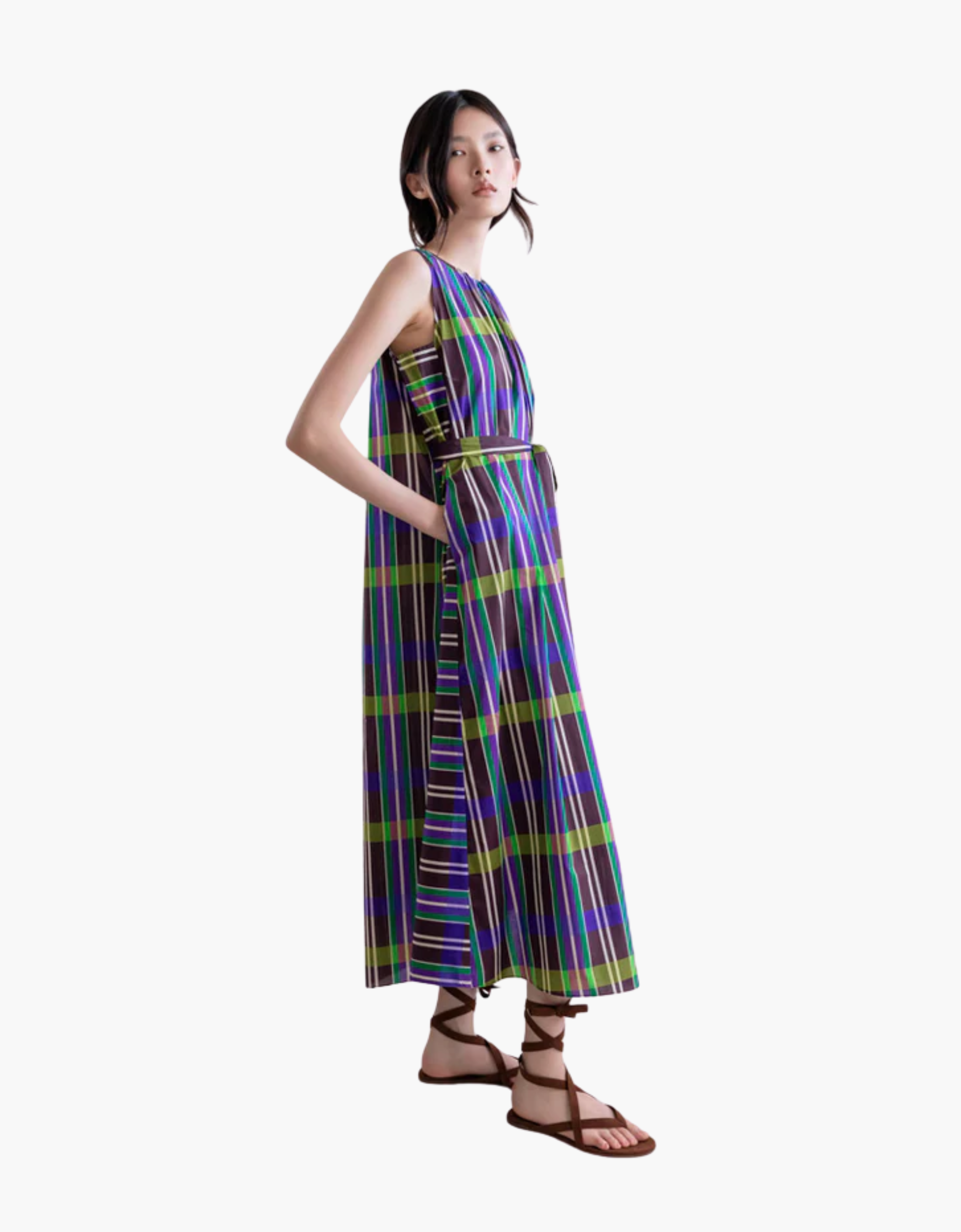 Vestido cuadros "Cuadros Chocolat"