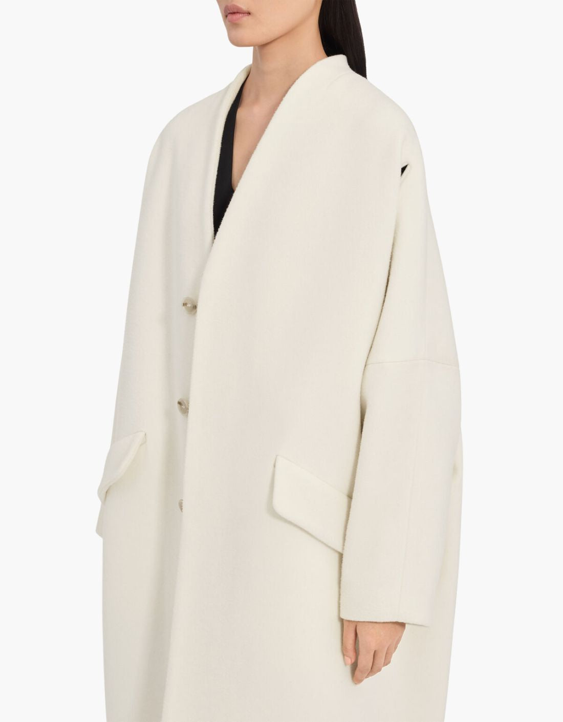 Abrigo de lana "Milk" - MM6