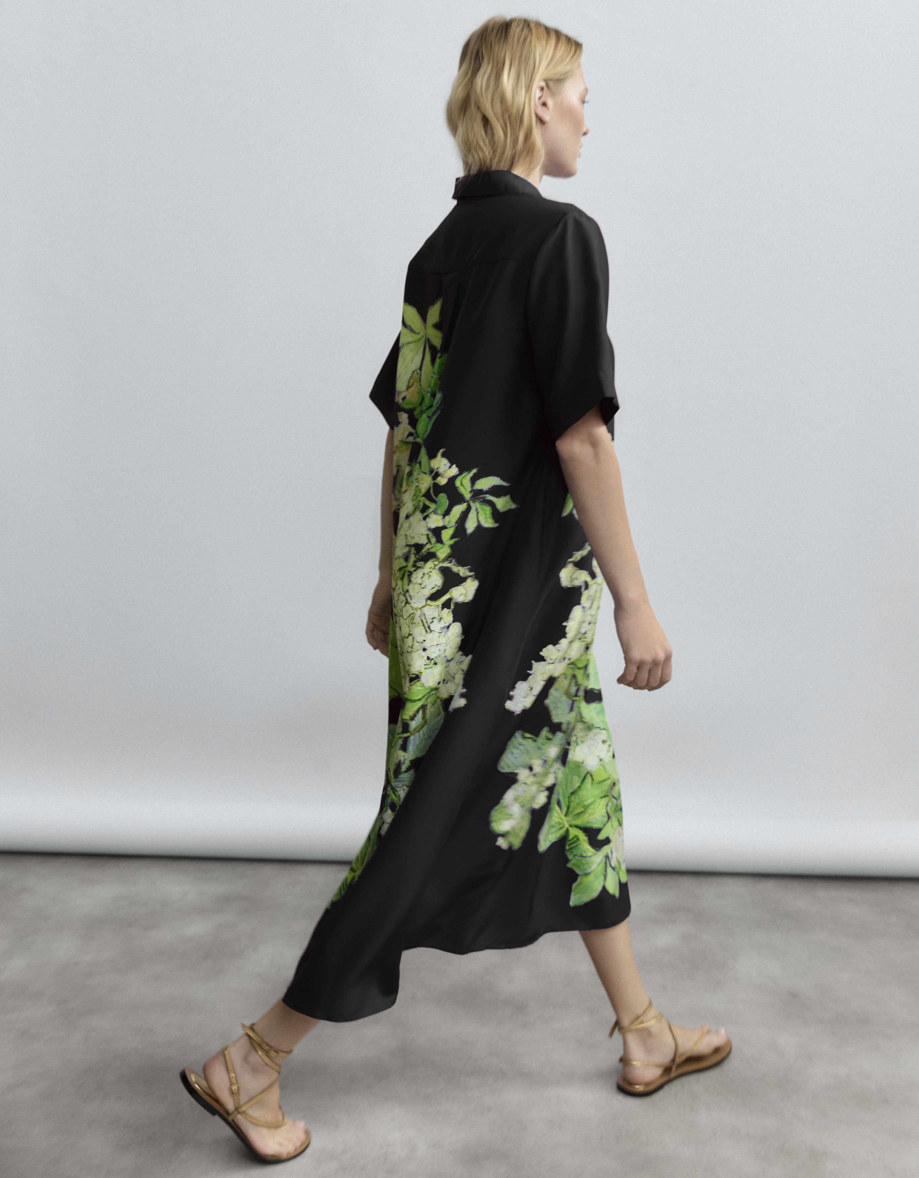 Vestido camisero "Botanical"