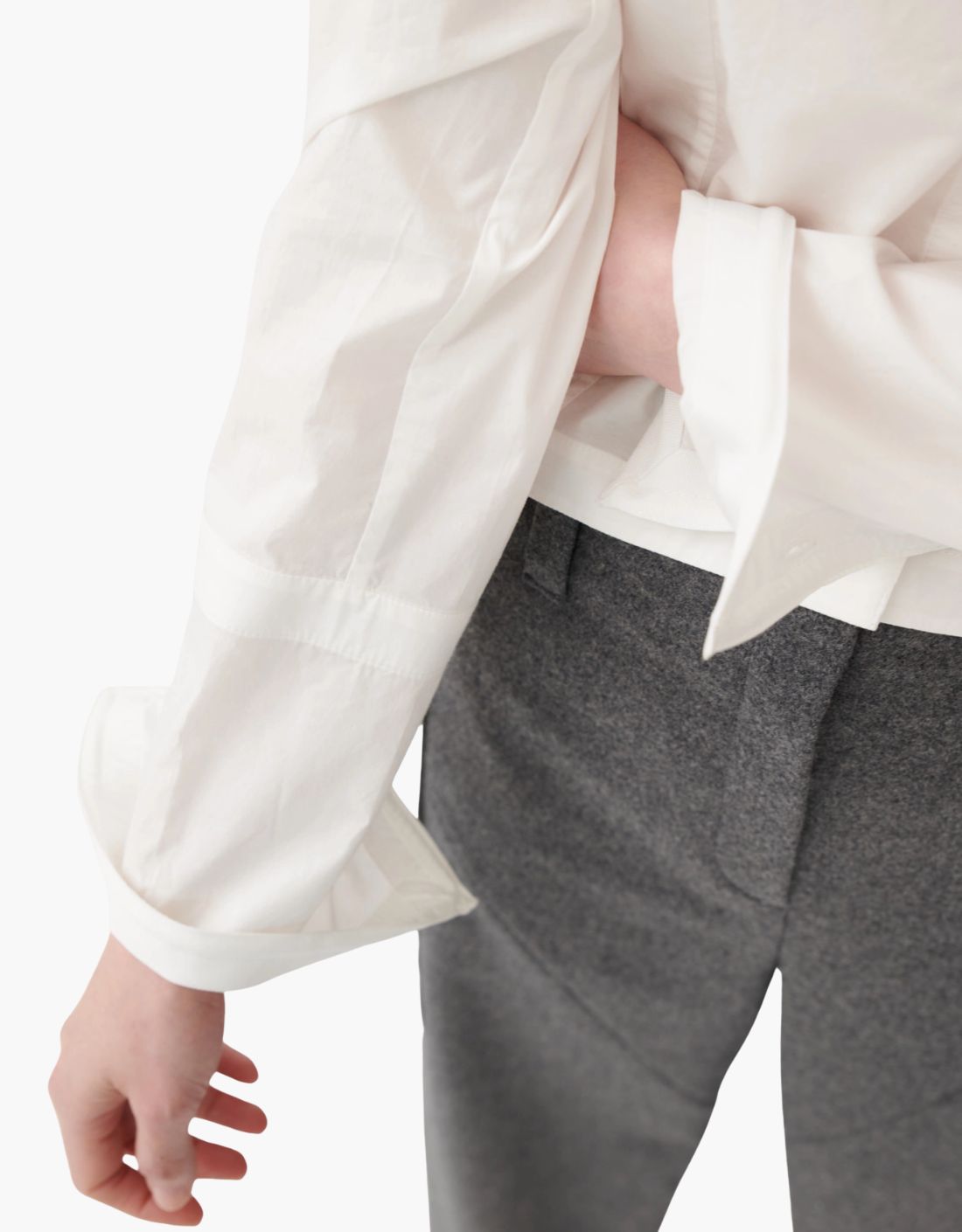 Camisa algodón orgánico estilo tuxedo "Cill"