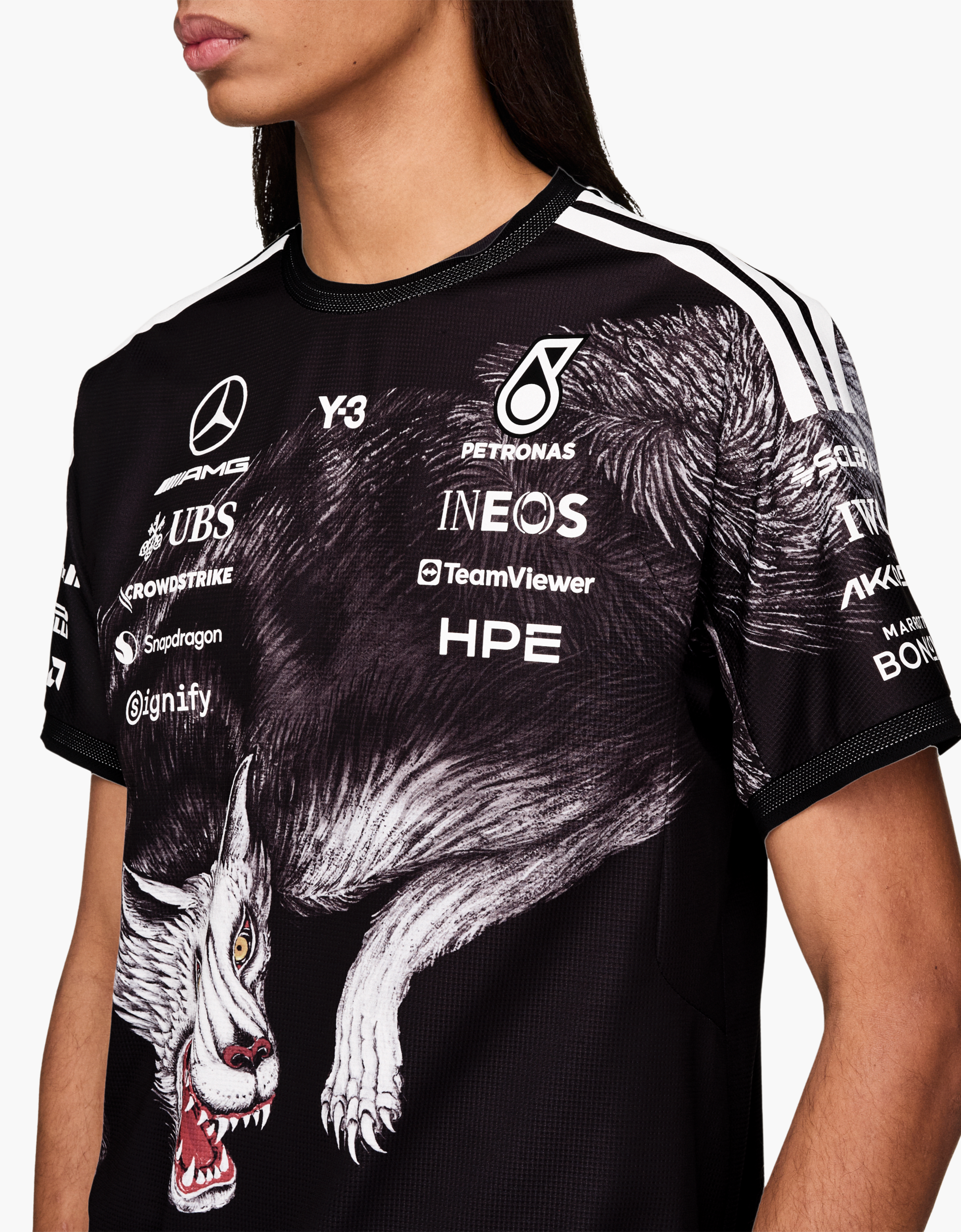 Camiseta transpirable "Mercedes Wolf" - MERCEDES F1 X Y-3