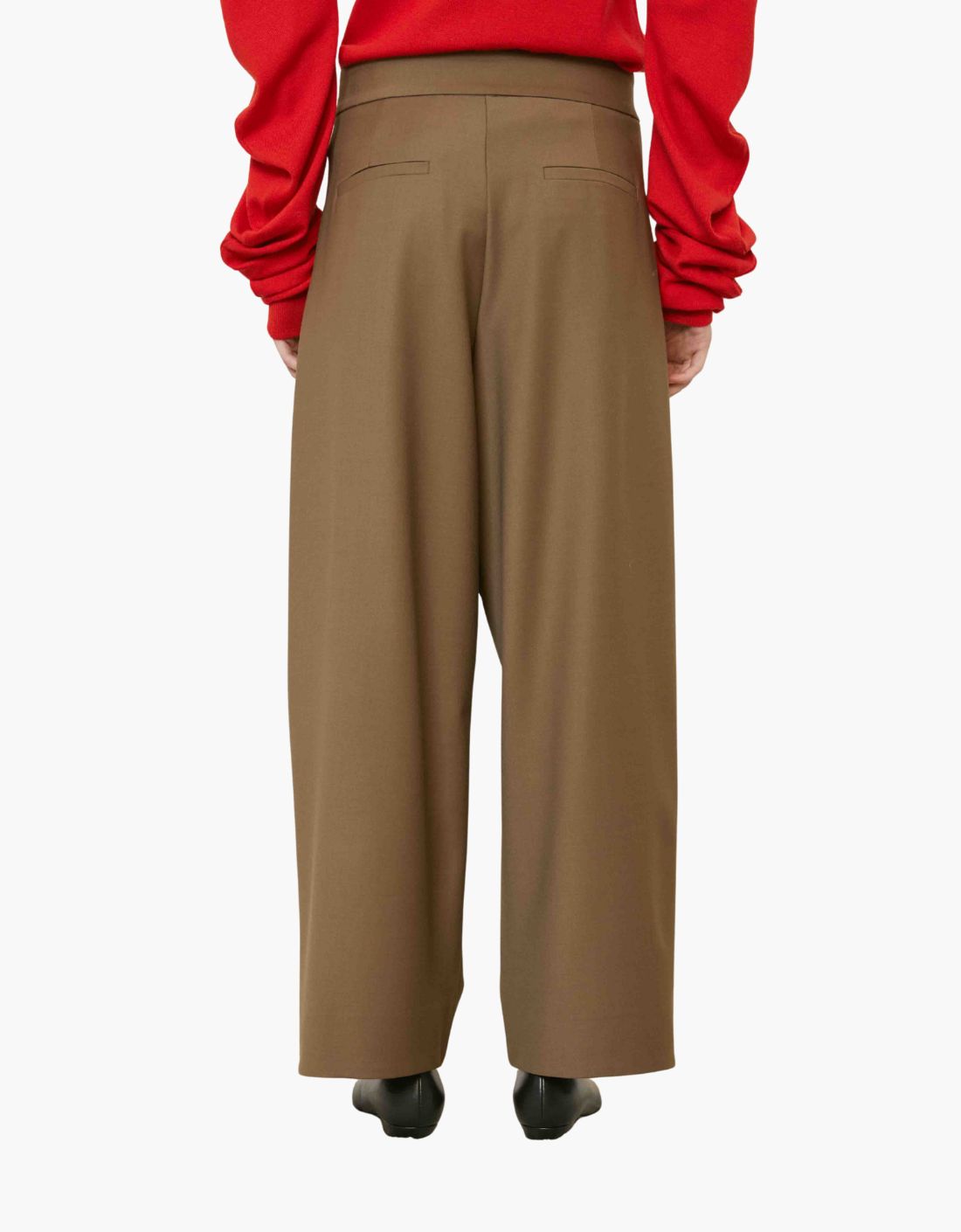 Pantalon de traje con pinzas "Olivine"