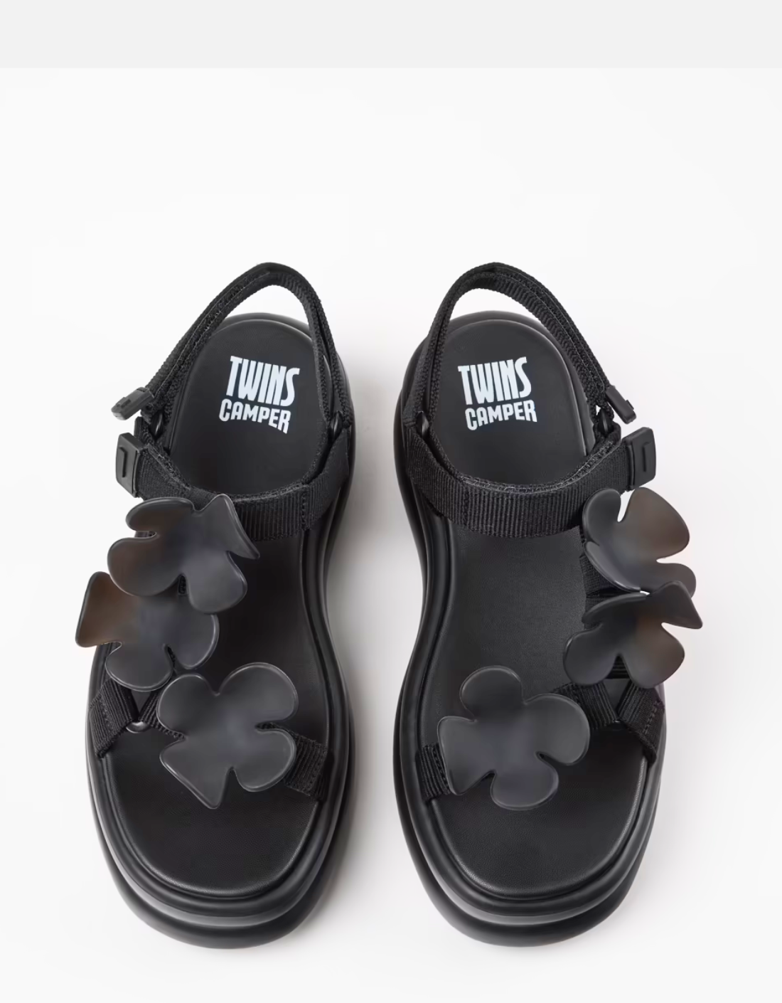 Sandalias flores negras "Twins" - CAMPER