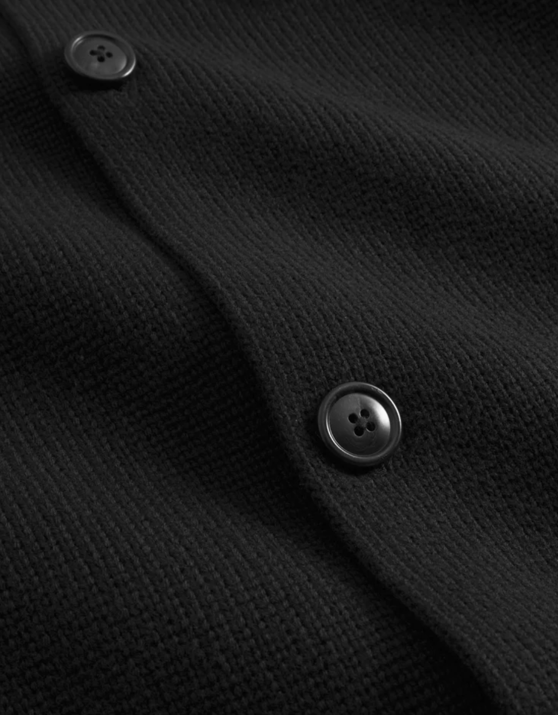 Chaqueta punto "Fisher" negra