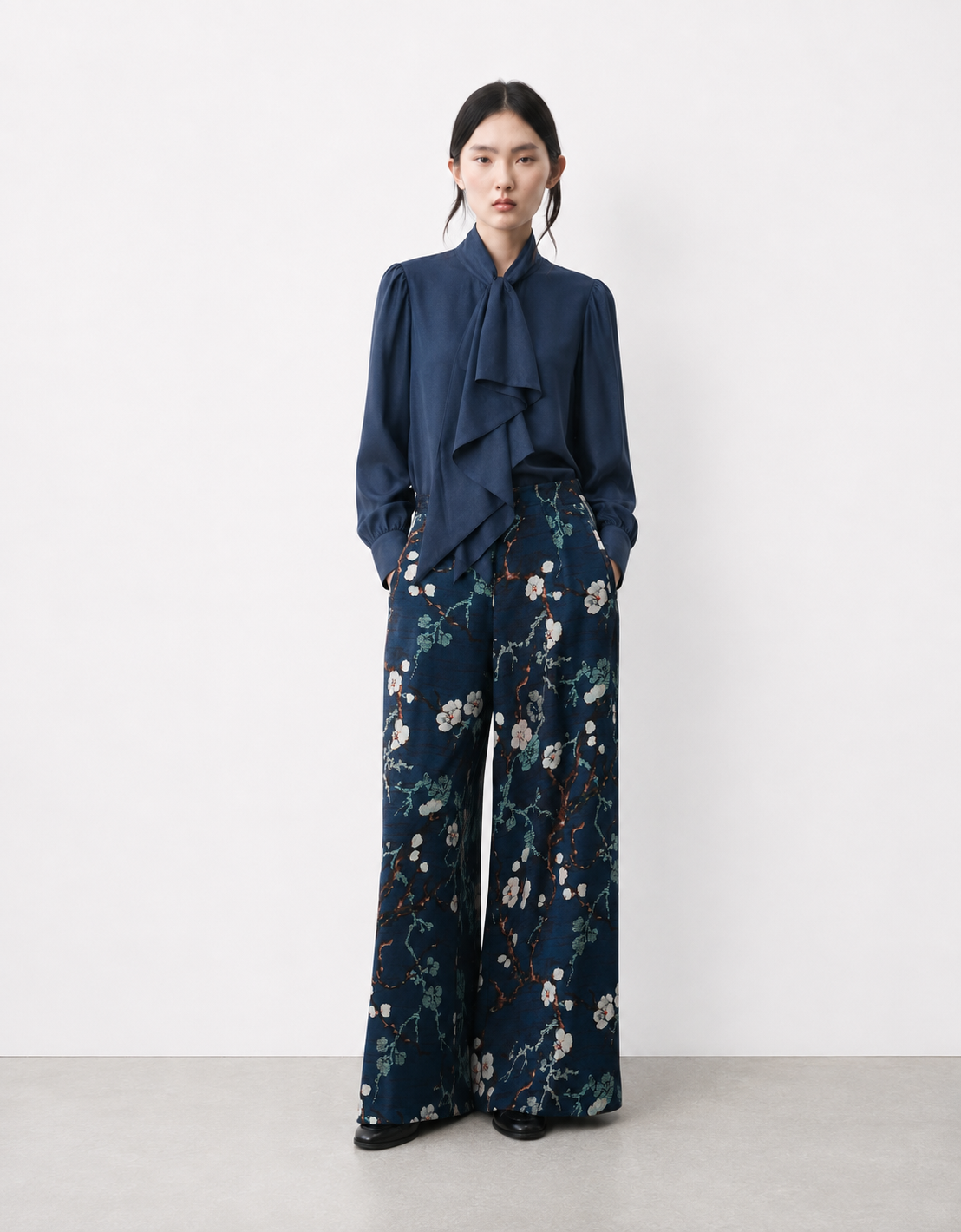 Pantalon fluido "Almond Blossom"