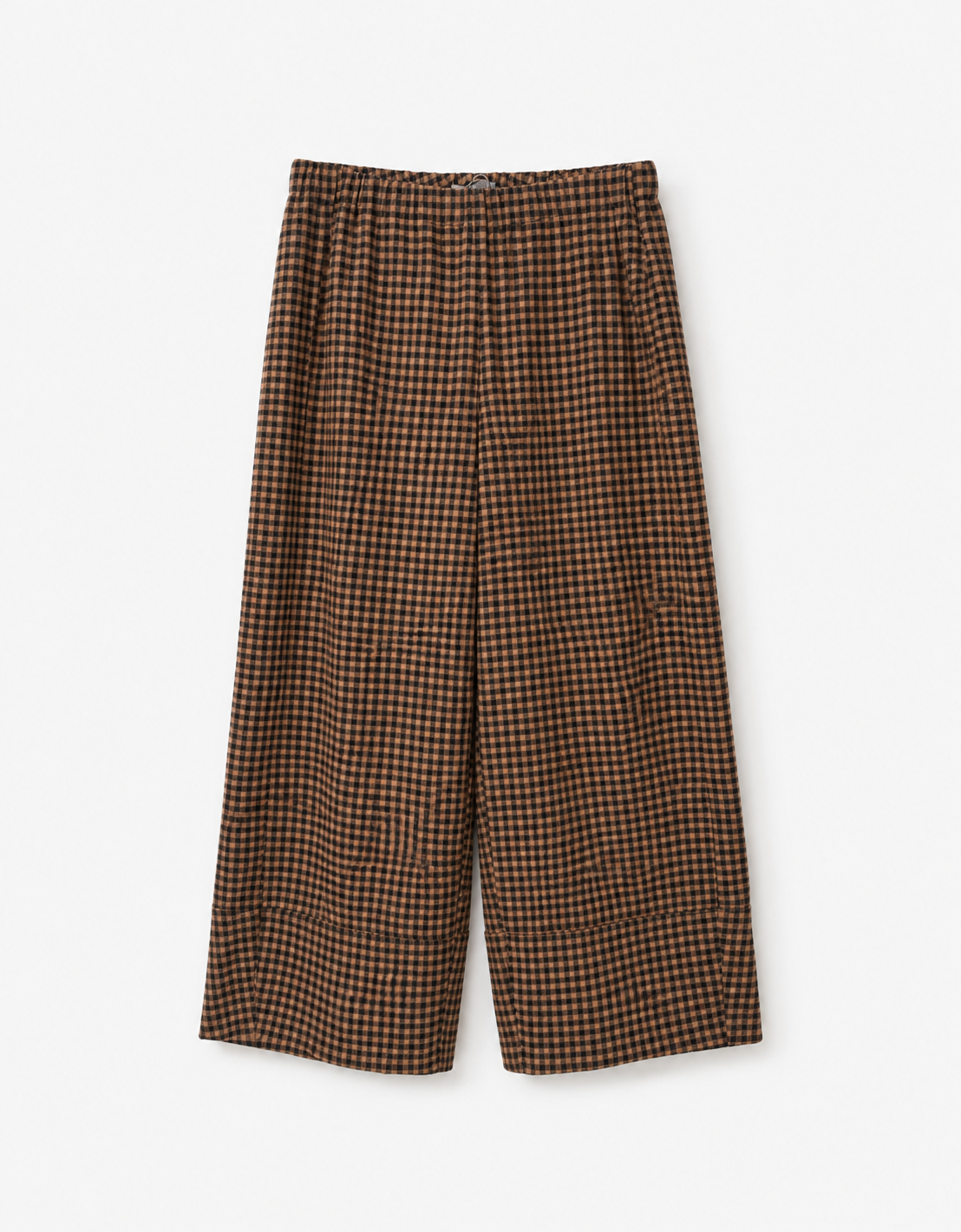 Pantalon marrón "Brush Vichy"