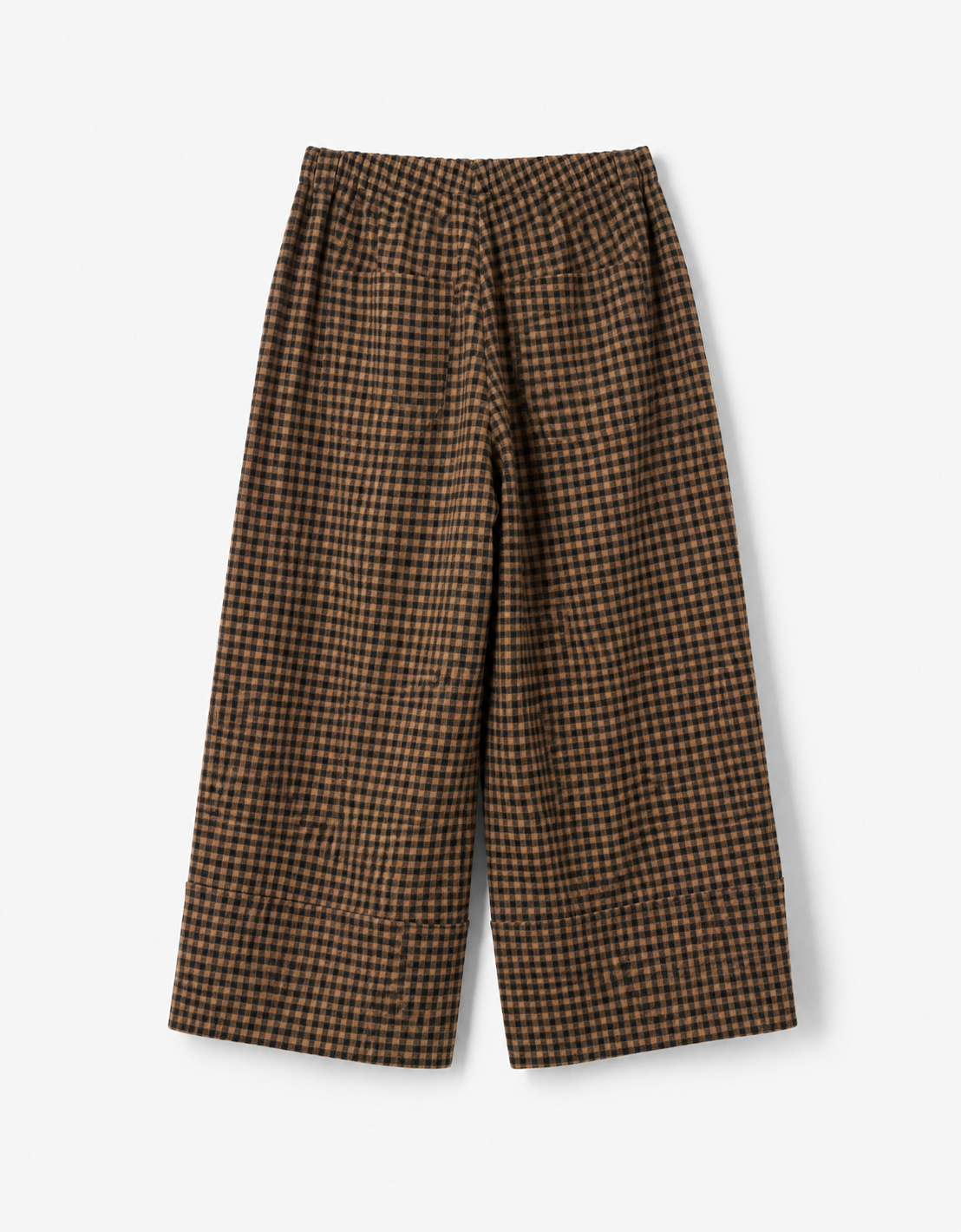 Pantalon marrón "Brush Vichy"