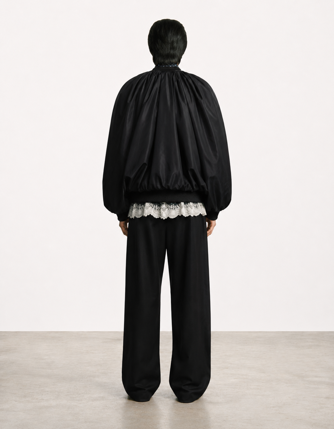 Bomber negra "Cocoon"