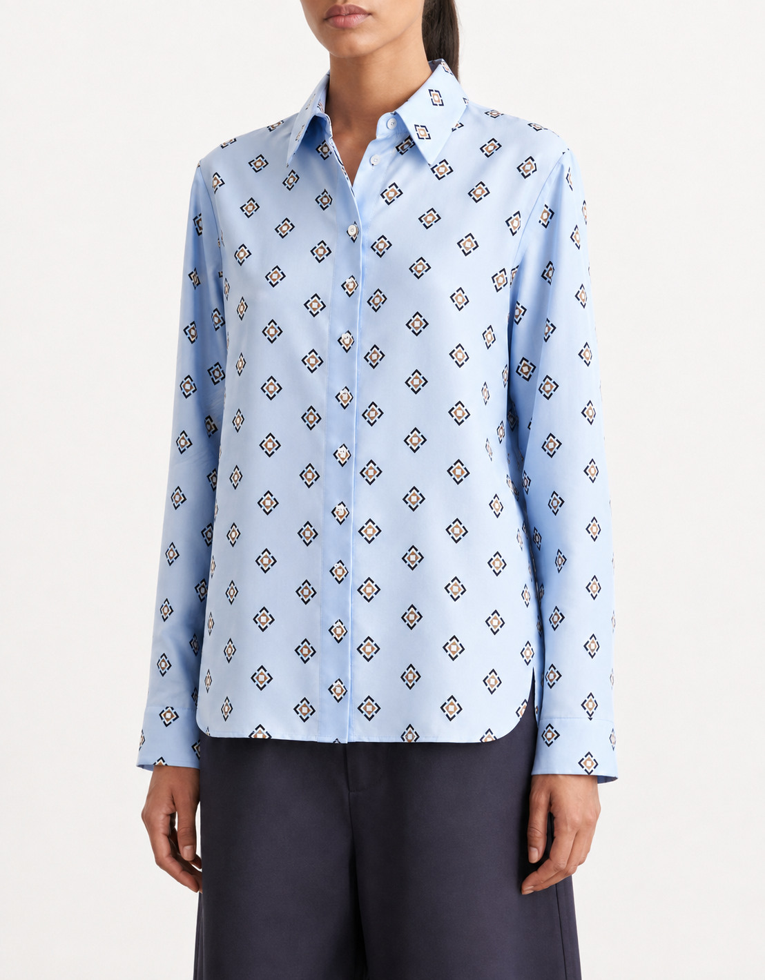 Camisa estampado rombos "Disco"