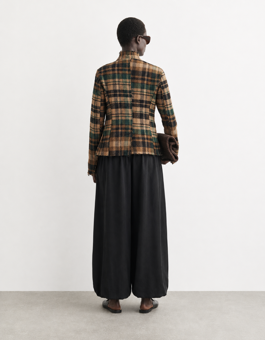 Americana cuadros lana "Forest Check"