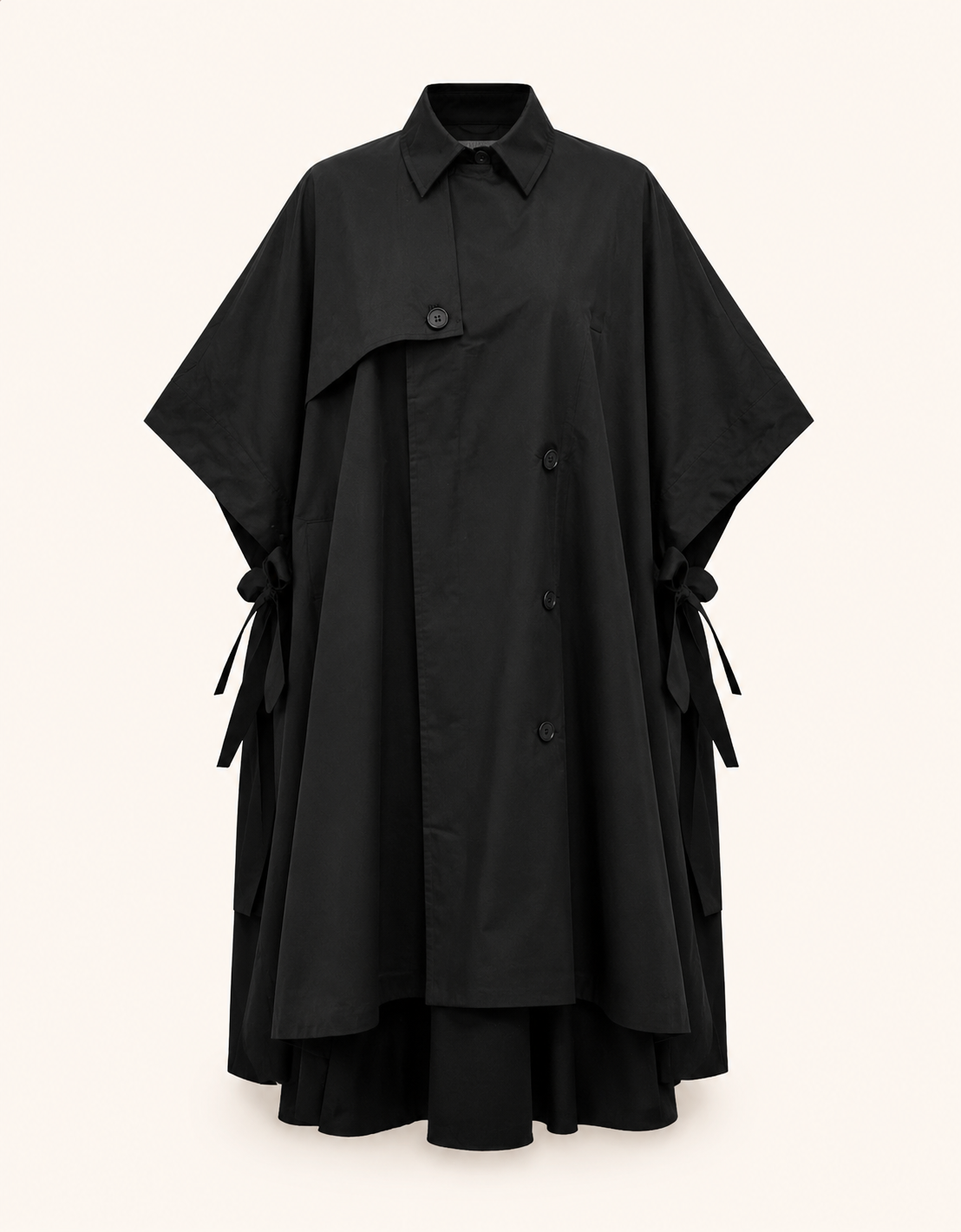 Poncho tejido gabardina